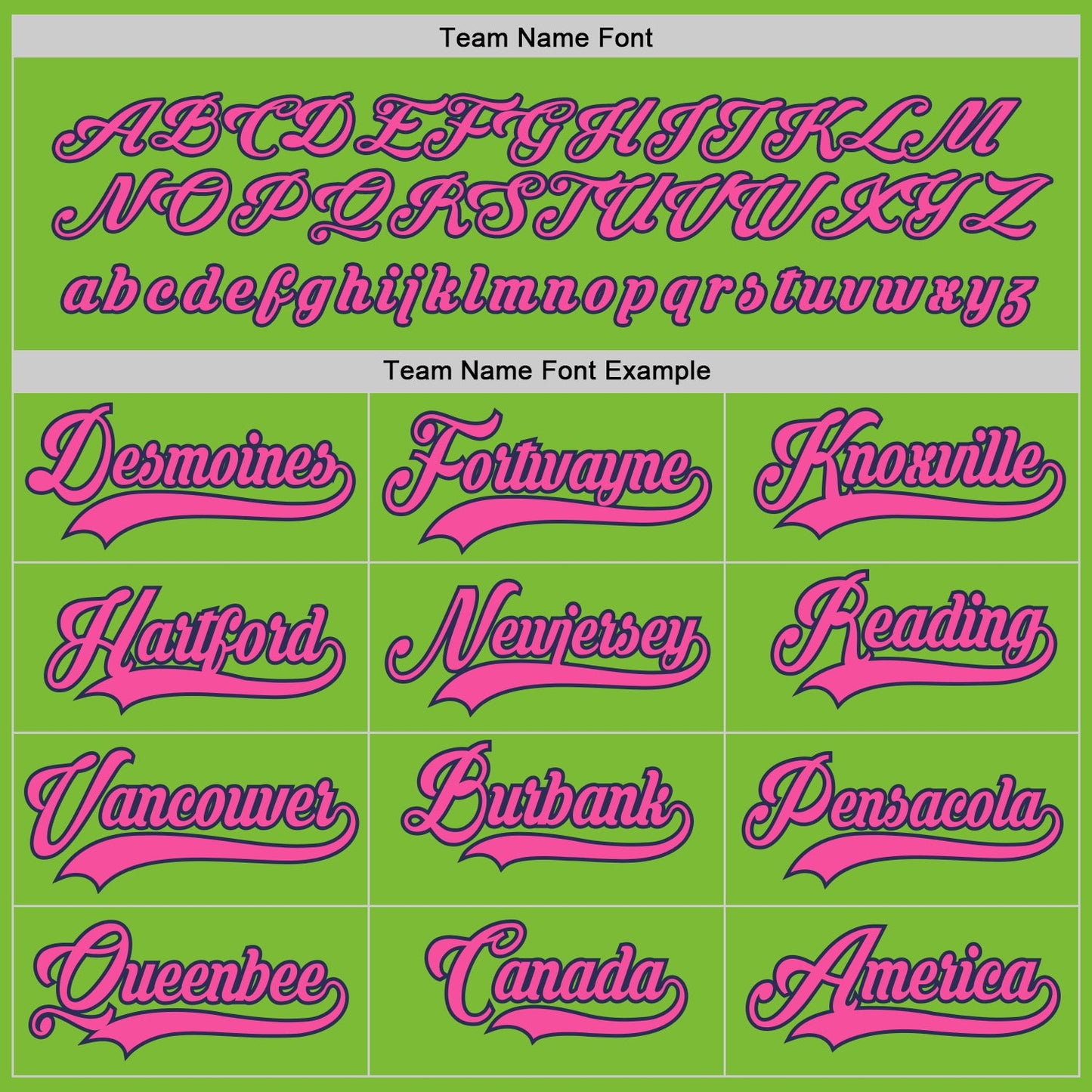 Custom Neon Green Pink-Navy Hockey Jersey view 4