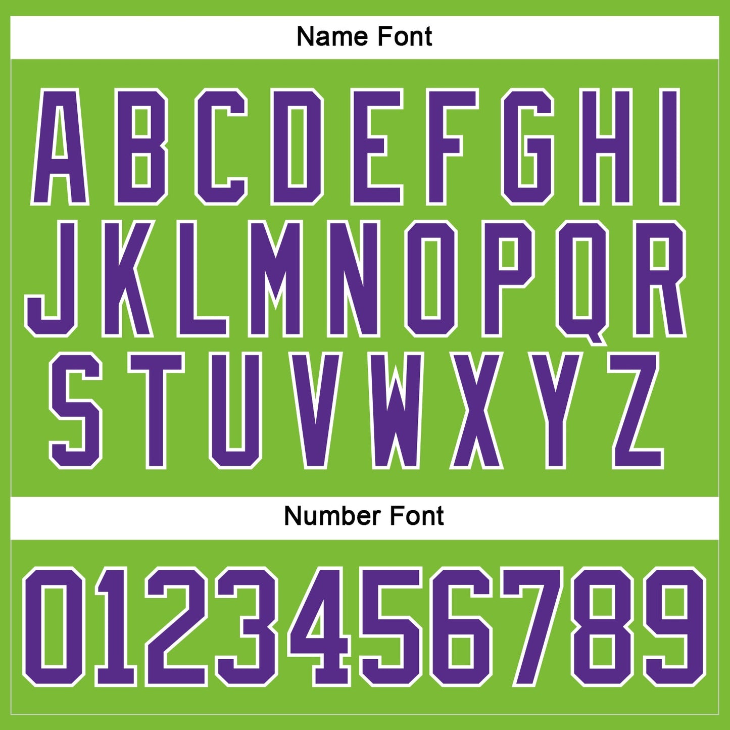 Custom Neon Green Purple-White Hockey Jersey view 5
