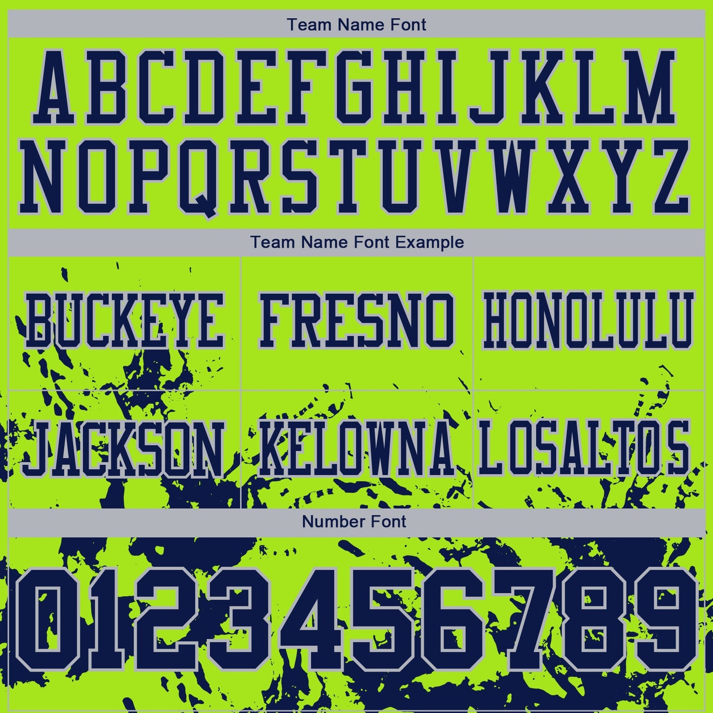 Custom Neon Green Navy-Gray 3D Pattern Splash Authentic Football Jersey view 4