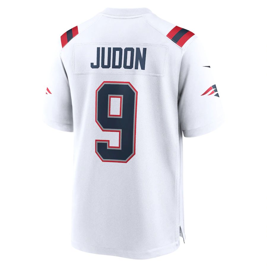 NE.Patriots #9 Matthew Judon White Game Jersey Stitched American Football Jerseys - Main View
