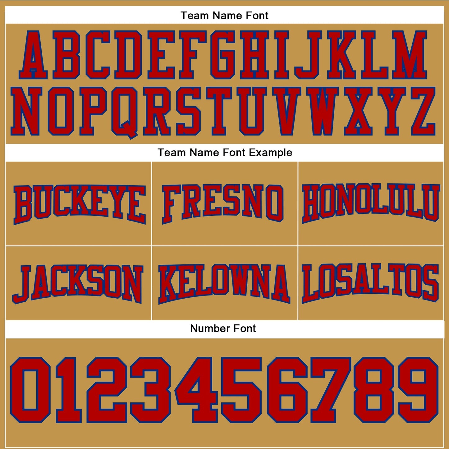 Custom Stitched Old Gold Red-Royal Football Pullover Sweatshirt Hoodie view 3