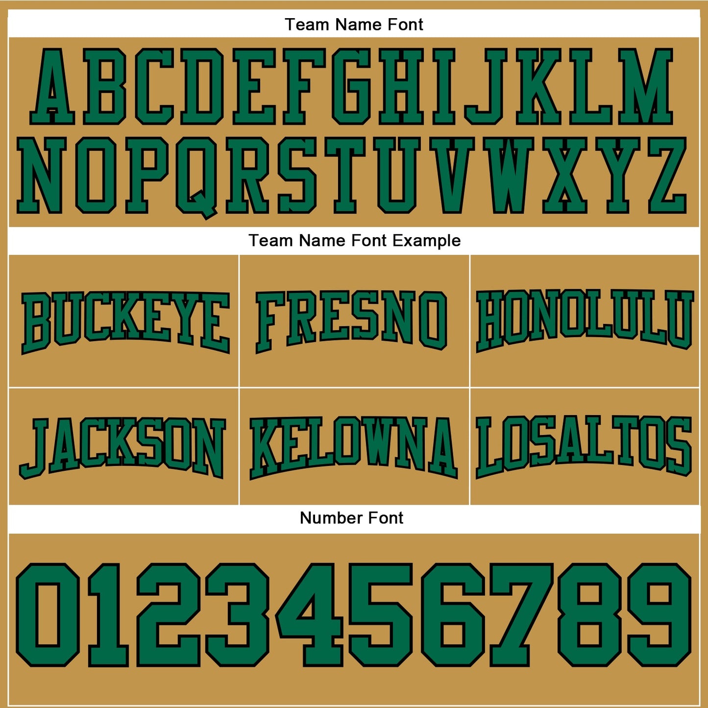 Custom Stitched Old Gold Kelly Green-Black Football Pullover Sweatshirt Hoodie view 3
