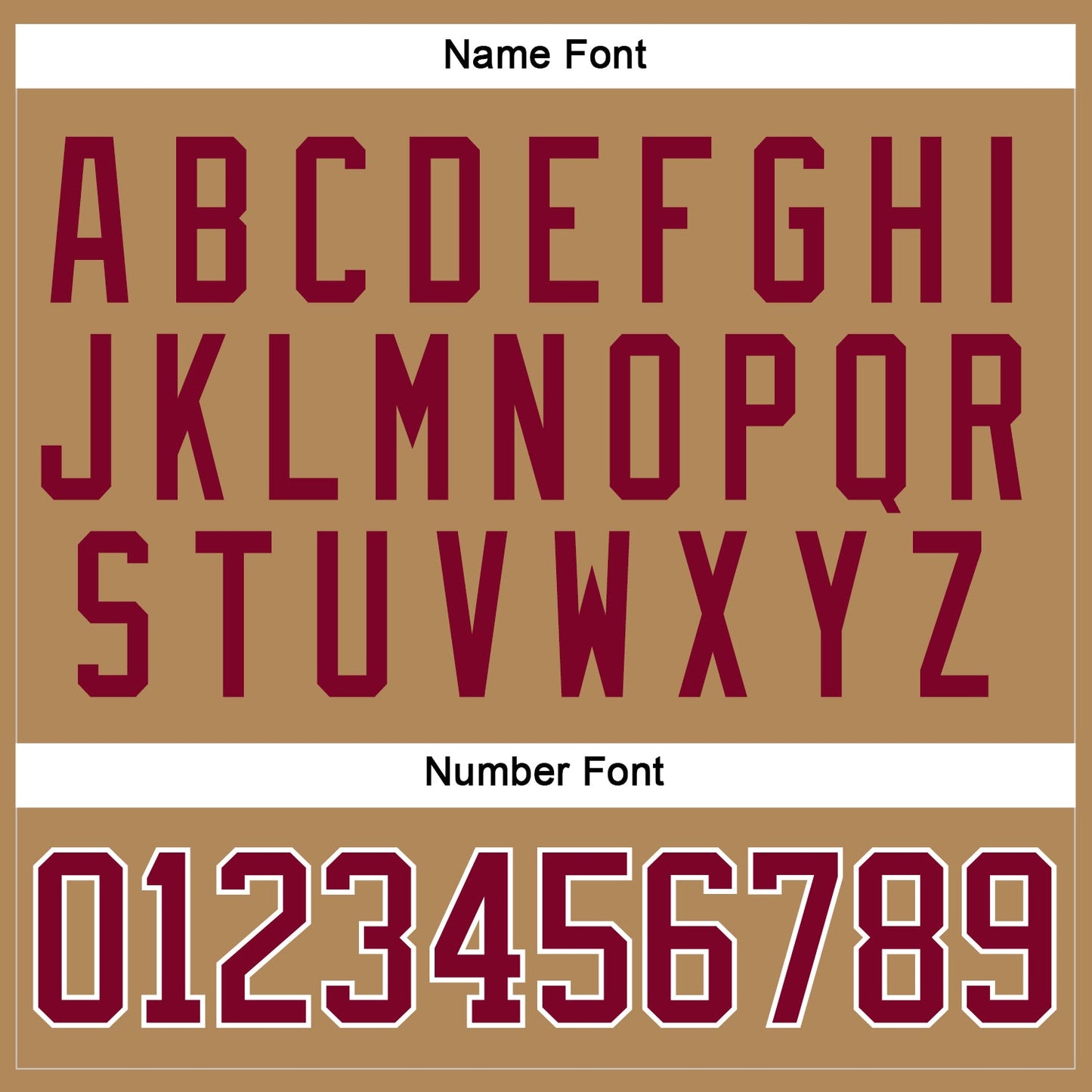 Custom Old Gold Maroon-White Hockey Jersey view 5