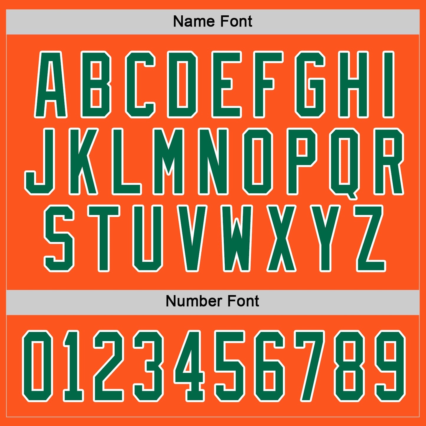 Custom Orange Kelly Green-White Hockey Jersey view 4