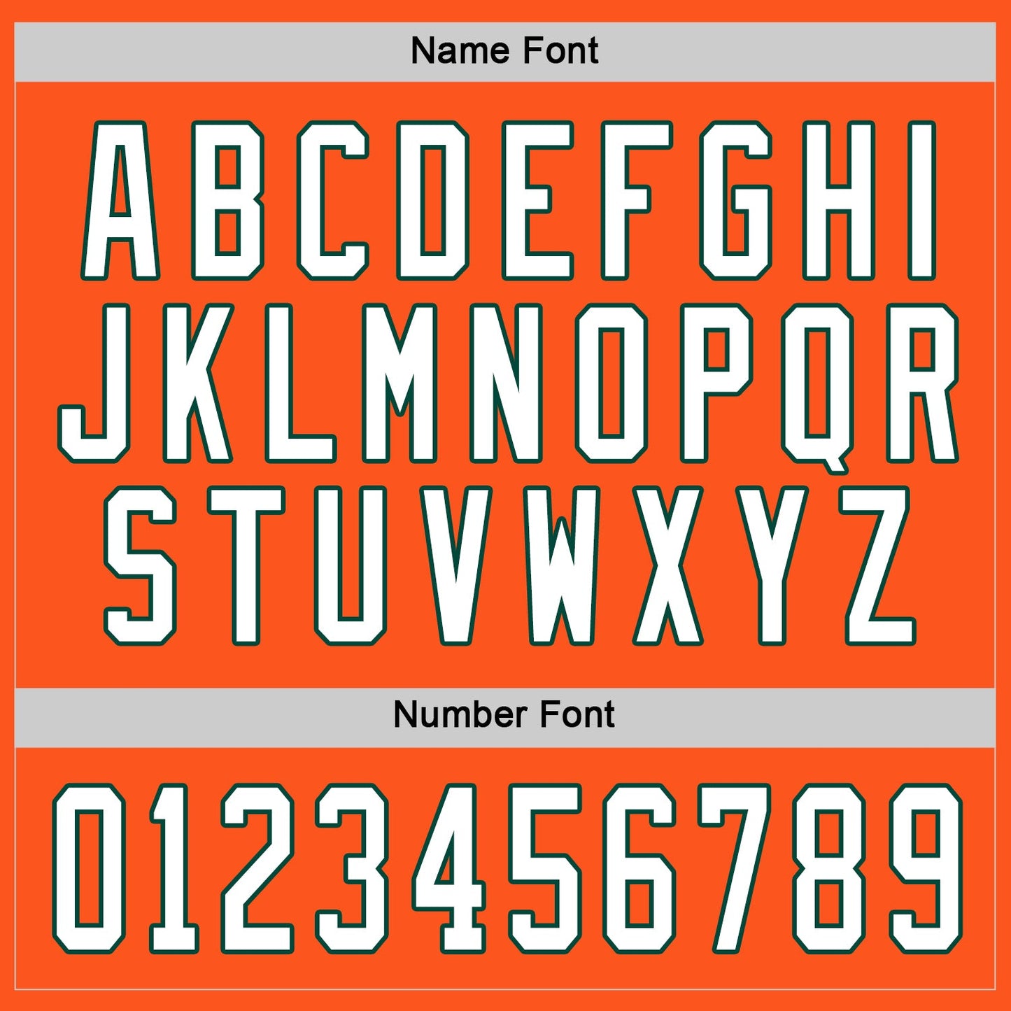Custom Orange White-Green Hockey Jersey view 4
