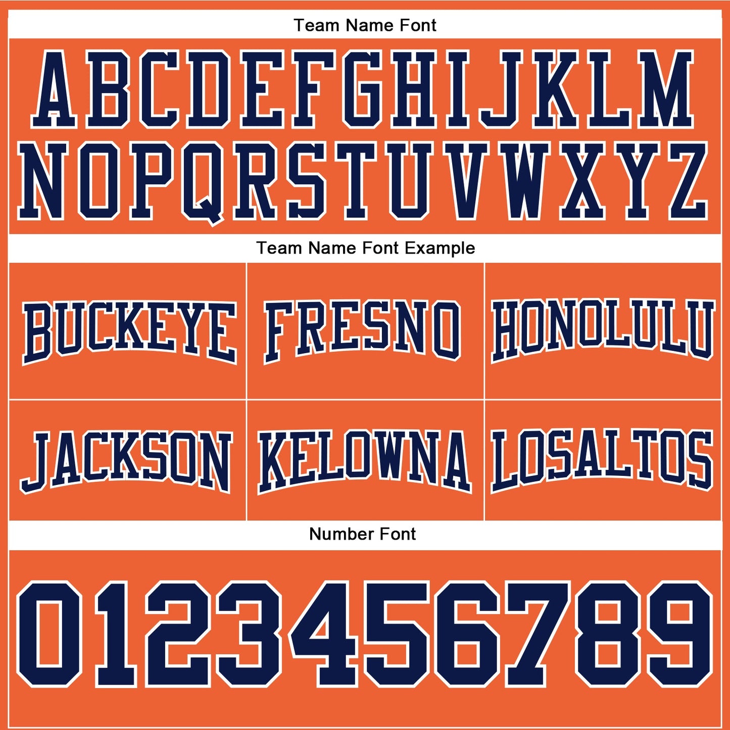 Custom Stitched Orange Navy-White Football Pullover Sweatshirt Hoodie view 3