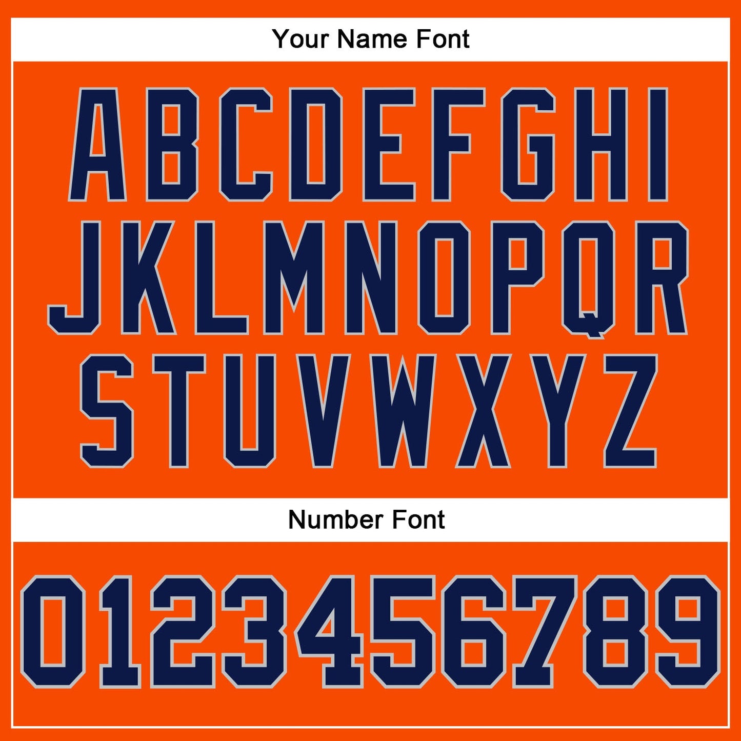 Custom Orange Navy-Gray Authentic Throwback Basketball Jersey view 4