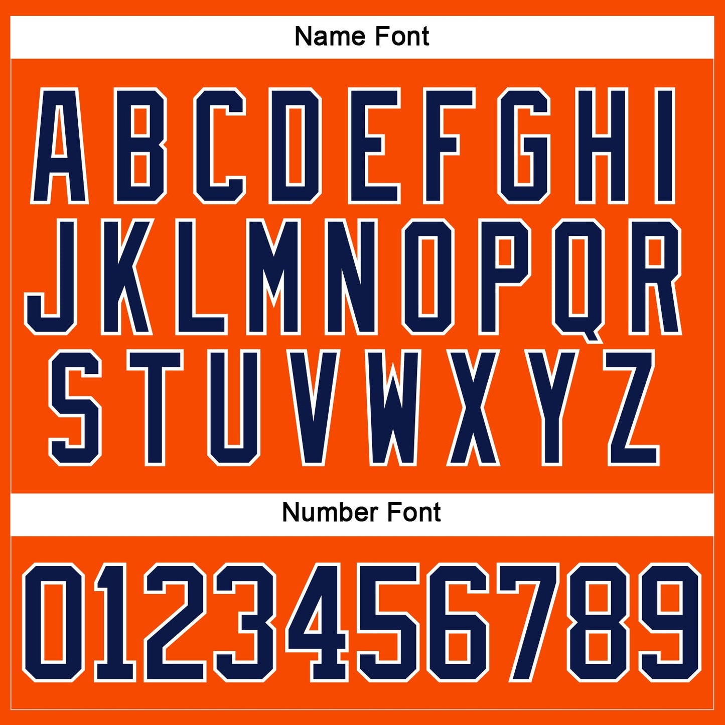 Custom Orange Navy-White Hockey Lace Neck Jersey view 5