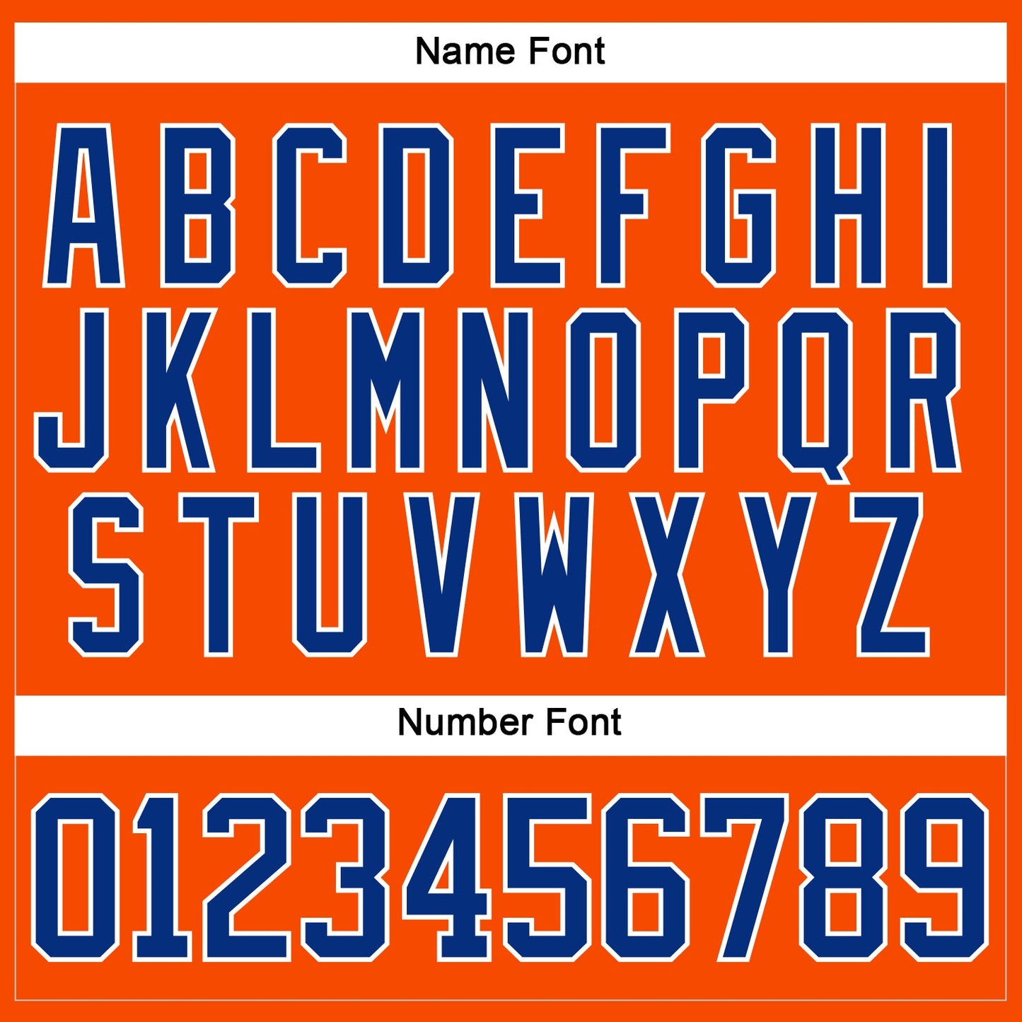 Custom Orange Royal-White Hockey Lace Neck Jersey view 5