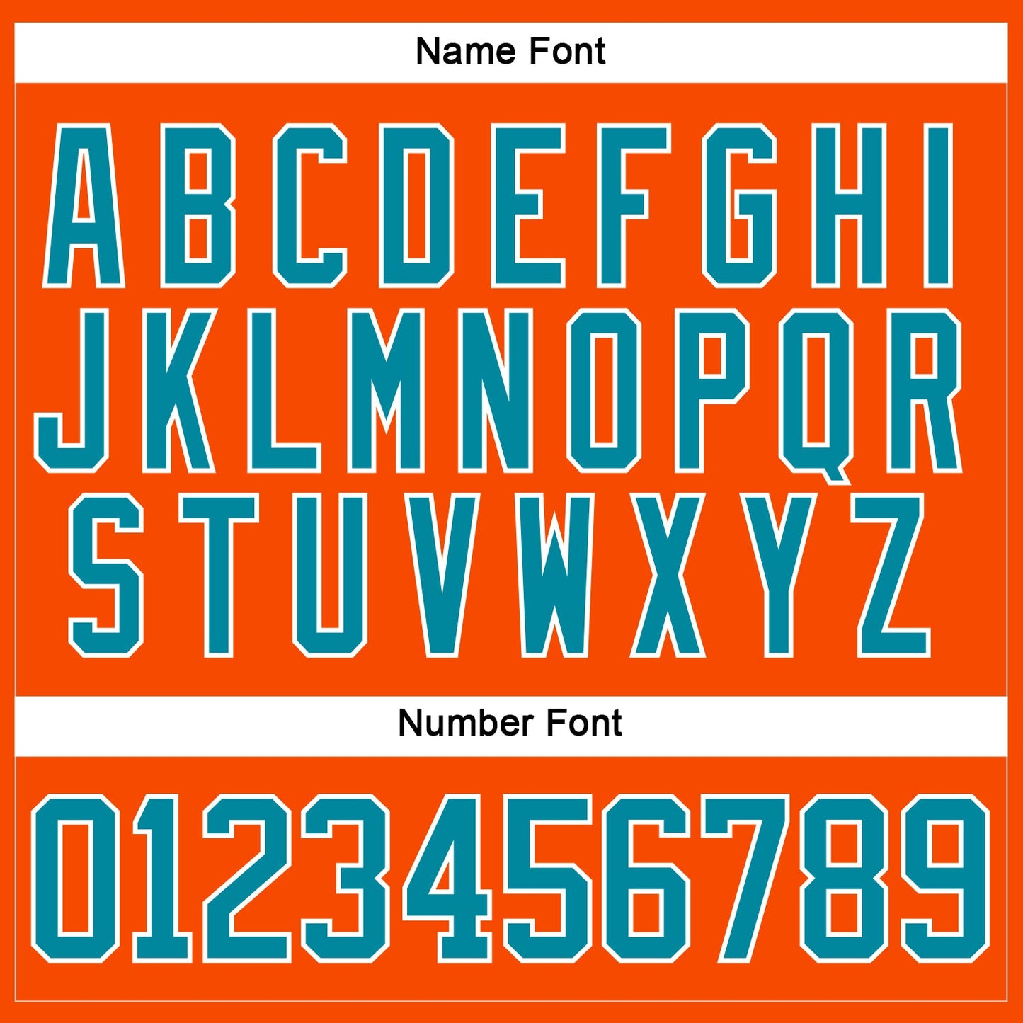Custom Orange Teal-White Hockey Lace Neck Jersey view 5