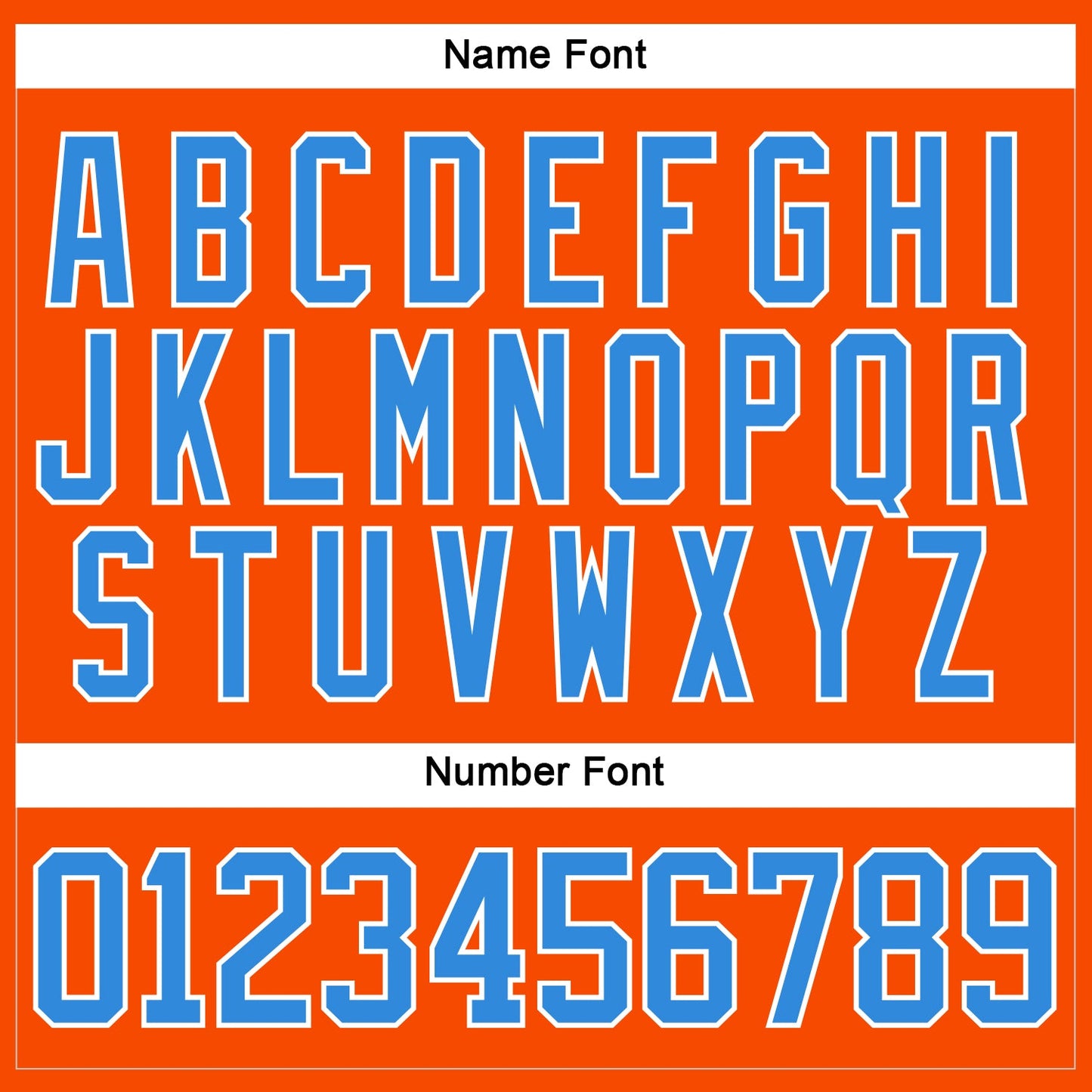 Custom Orange Powder Blue-White Hockey Lace Neck Jersey view 5