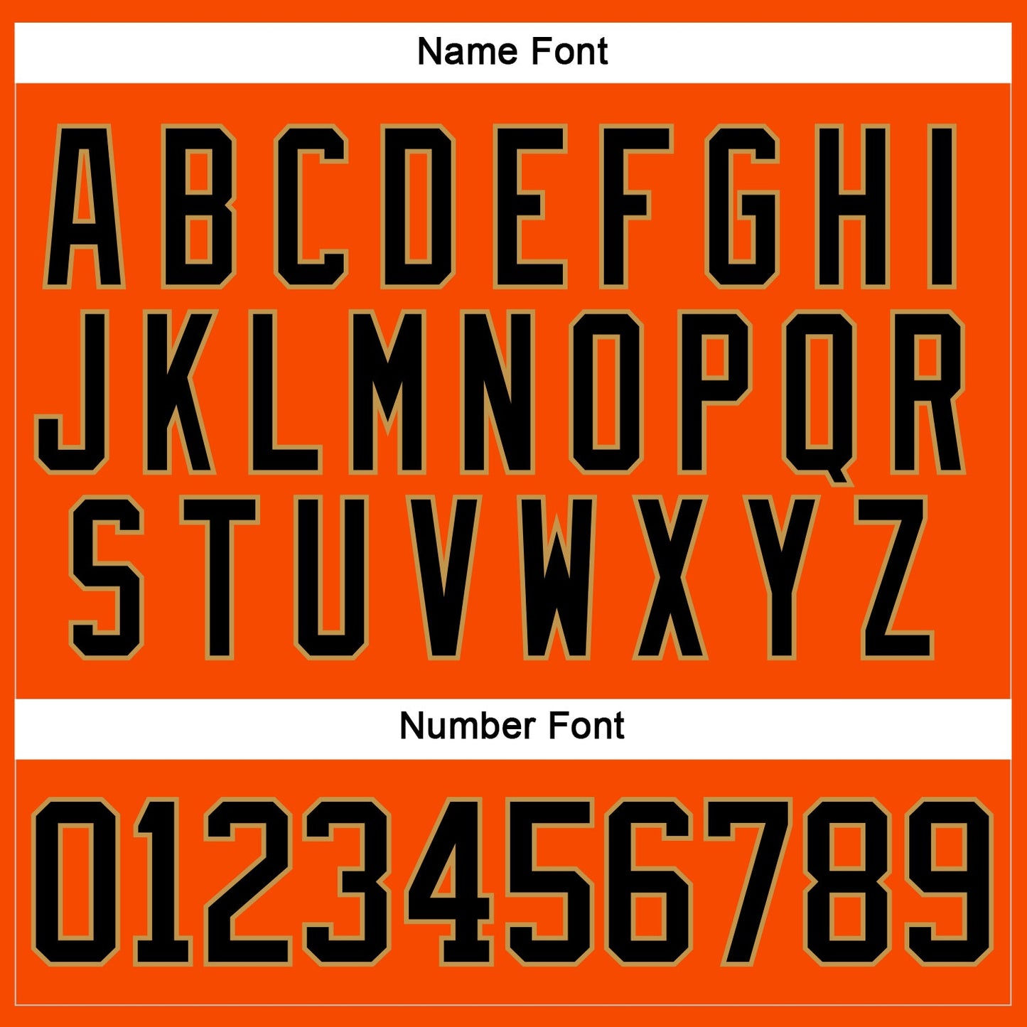 Custom Orange Black-Old Gold Hockey Lace Neck Jersey view 5