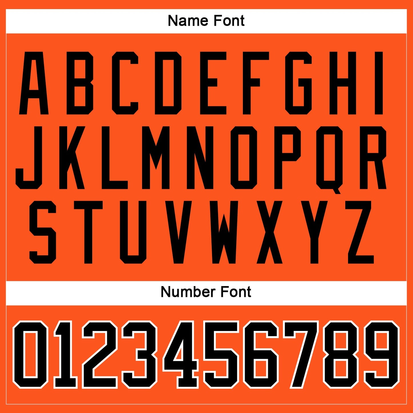 Custom Orange Black-White Hockey Jersey view 5