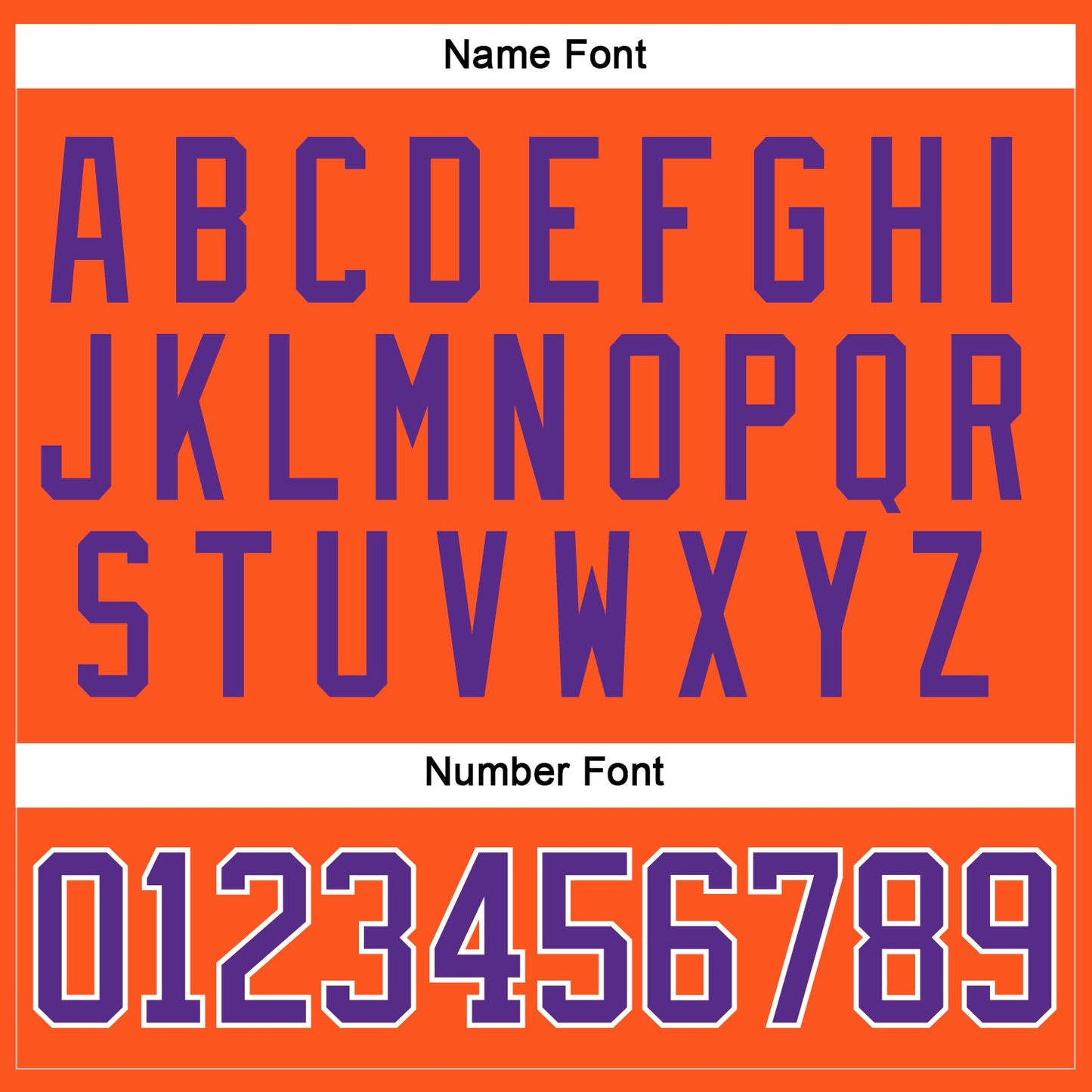 Custom Orange Purple-White Hockey Jersey view 5