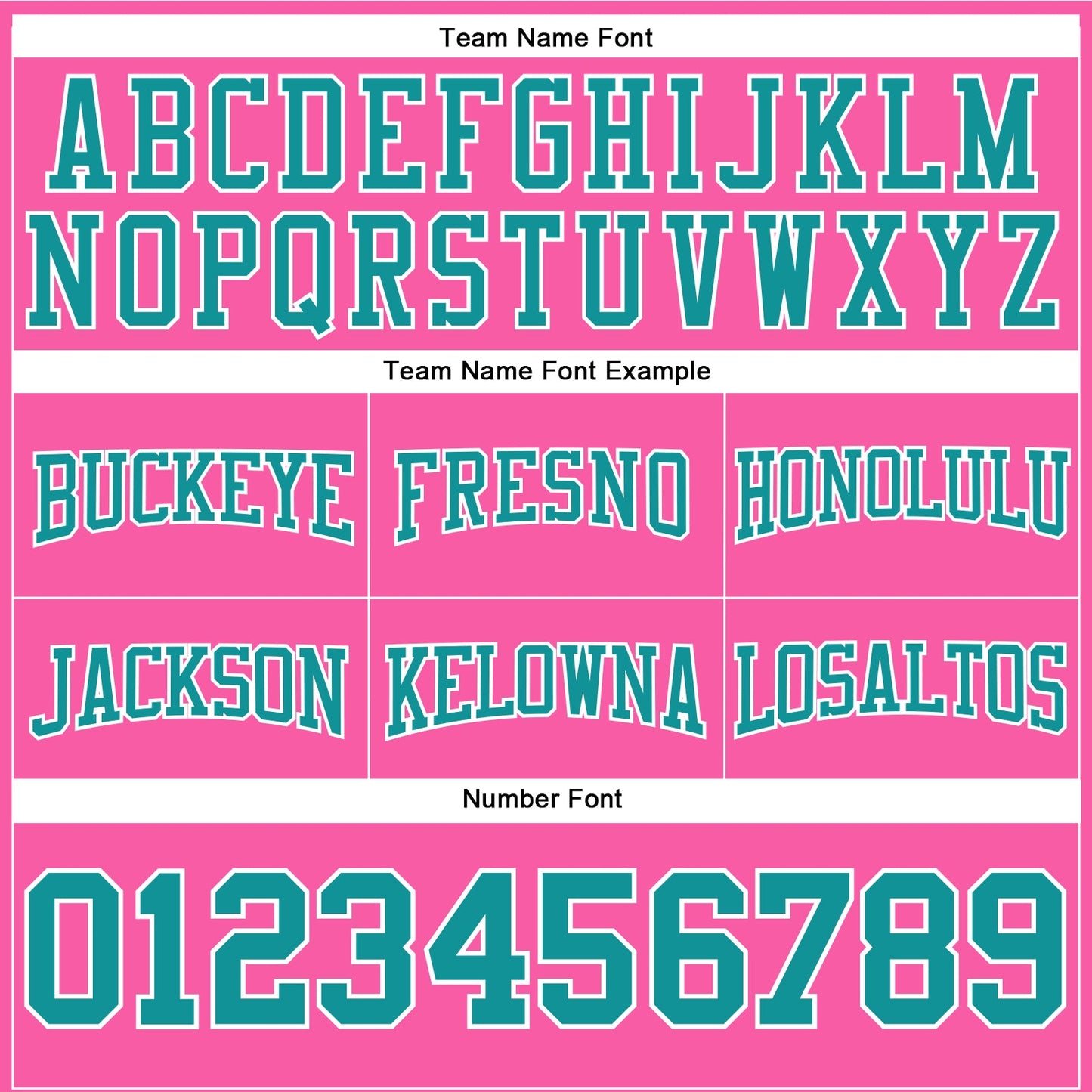 Custom Stitched Pink Teal-White Football Pullover Sweatshirt Hoodie view 3