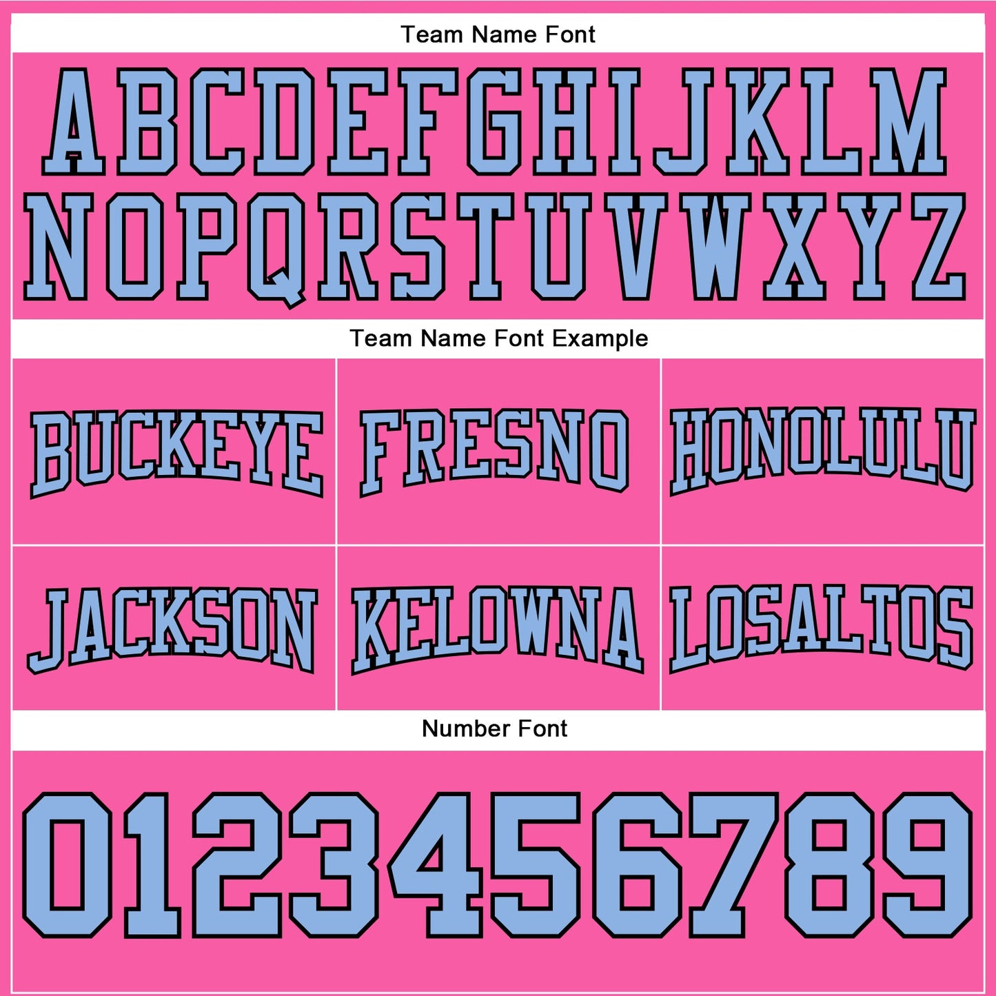 Custom Stitched Pink Light Blue-Black Football Pullover Sweatshirt Hoodie view 3