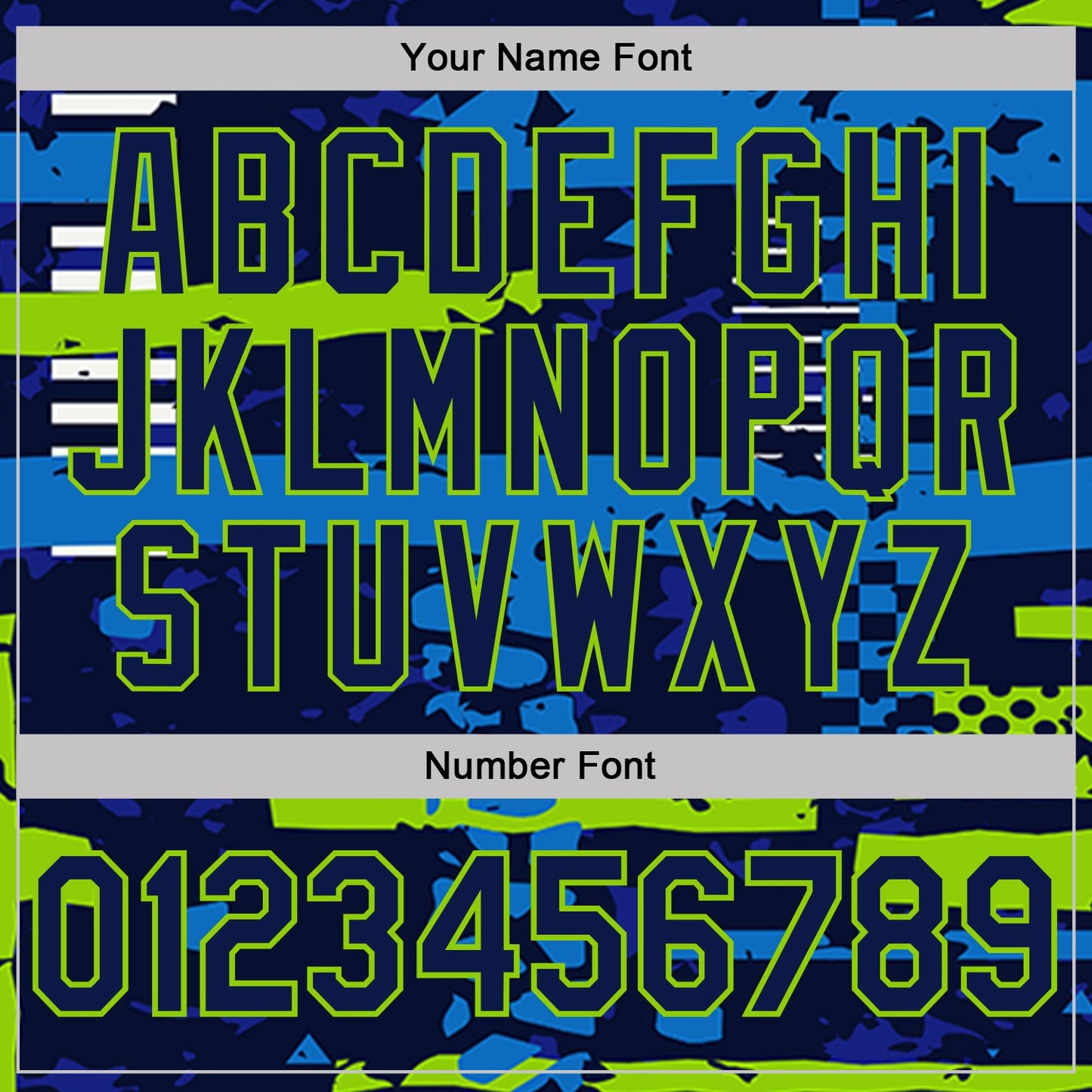 Custom Navy-Neon Green Abstract Geometric Grunge Fragment Performance Polo Shirt view 5