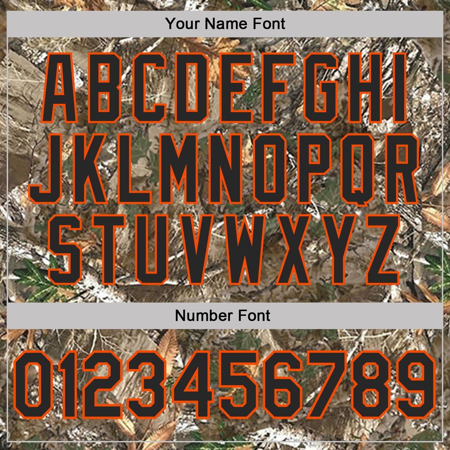 Custom Camo Black Orange-Olive Camo Woodland Forest Camouflage Salute To Service Performance Polo Shirt view 5