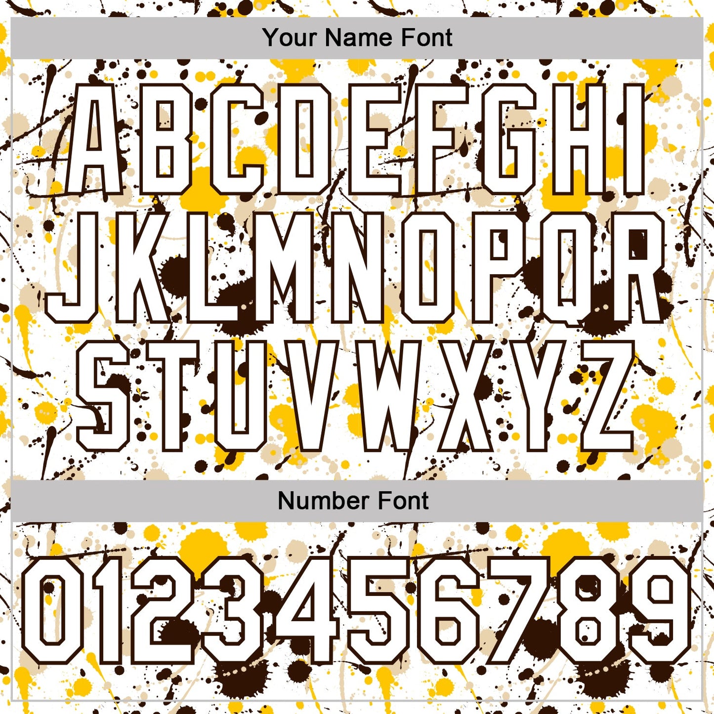 Custom Graffiti Pattern White Yellow Brown-City Cream Vibrant Multi-Color Abstract Splatter Performance Polo Shirt view 5