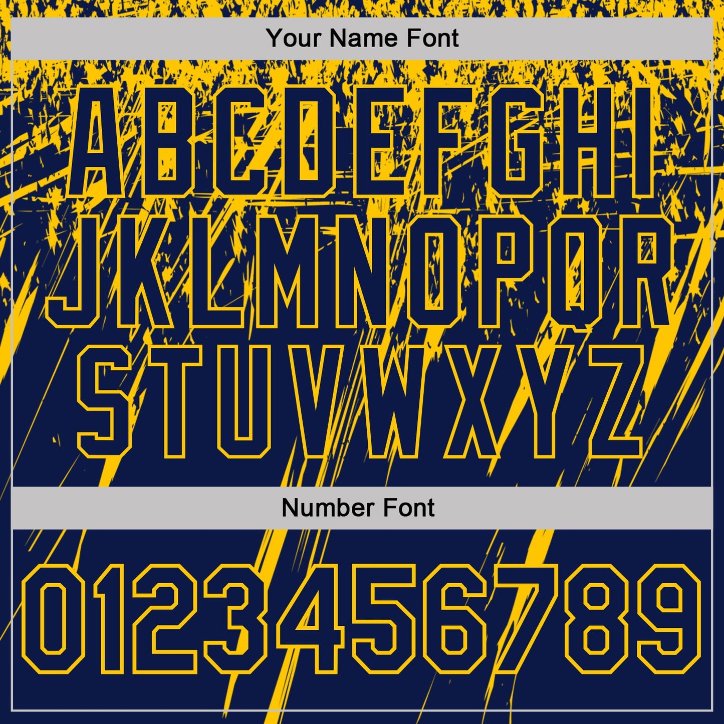 Custom Navy-Yellow Distressed Scratch Brush Stroke Performance Polo Shirt view 5