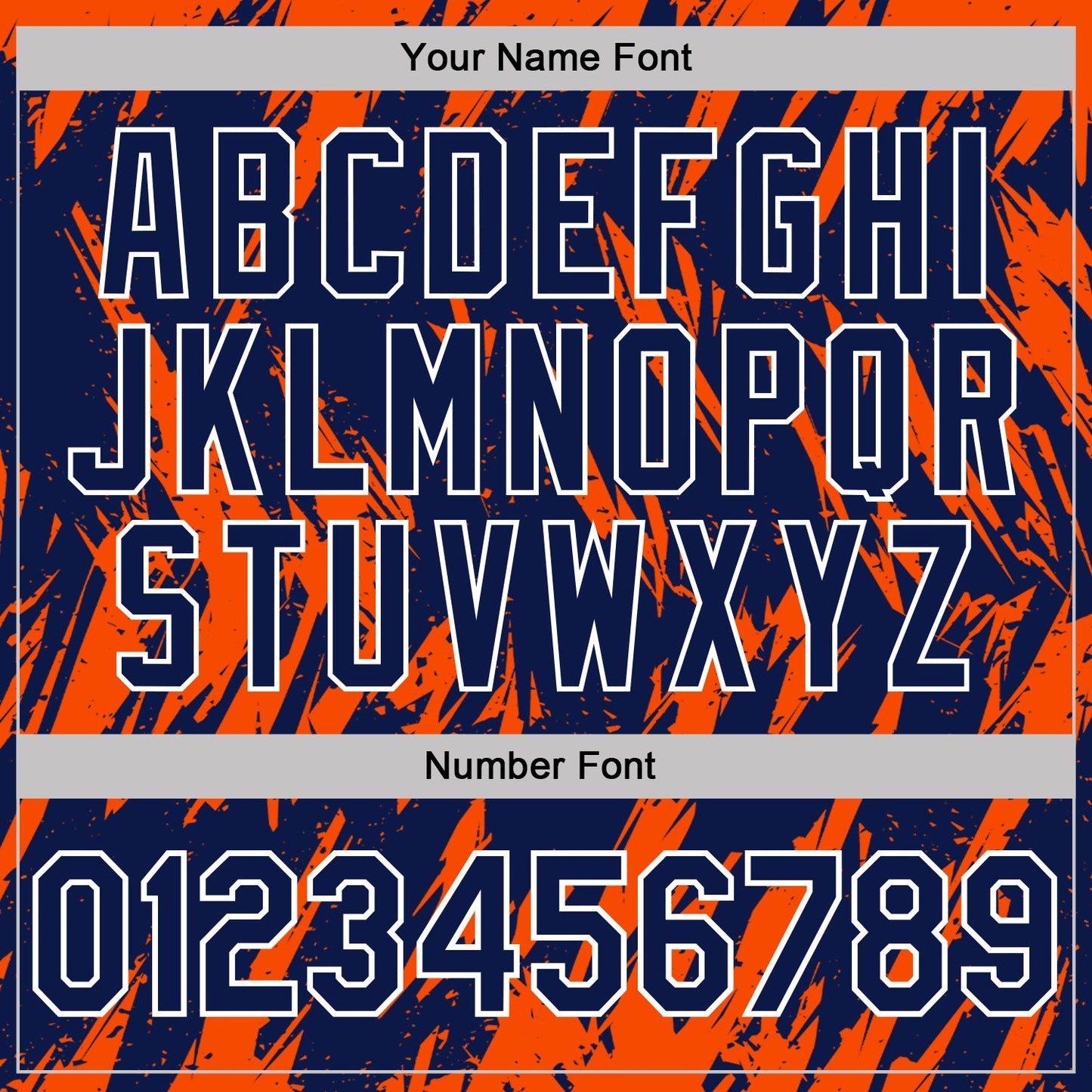 Custom Navy Orange-White Torn Sharp Brush Stroke Splatter Performance Polo Shirt view 5