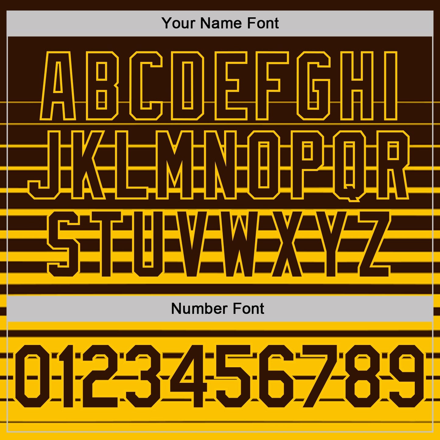Custom Brown-Yellow Horizontal Gradient Stripe Performance Polo Shirt view 5