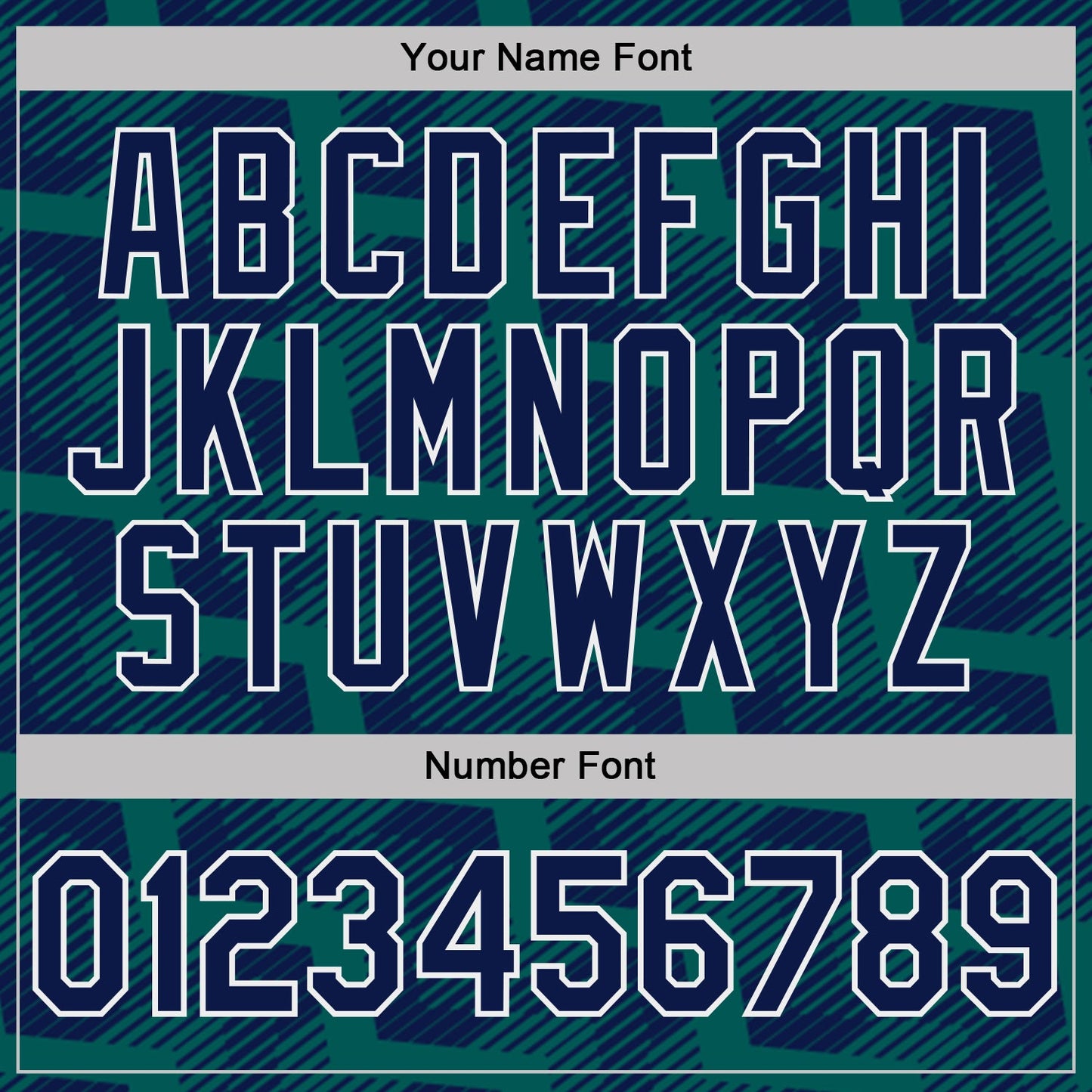 Custom Navy Midnight Green-White Geometric Block Diagonal Line Hatching Performance Polo Shirt view 5