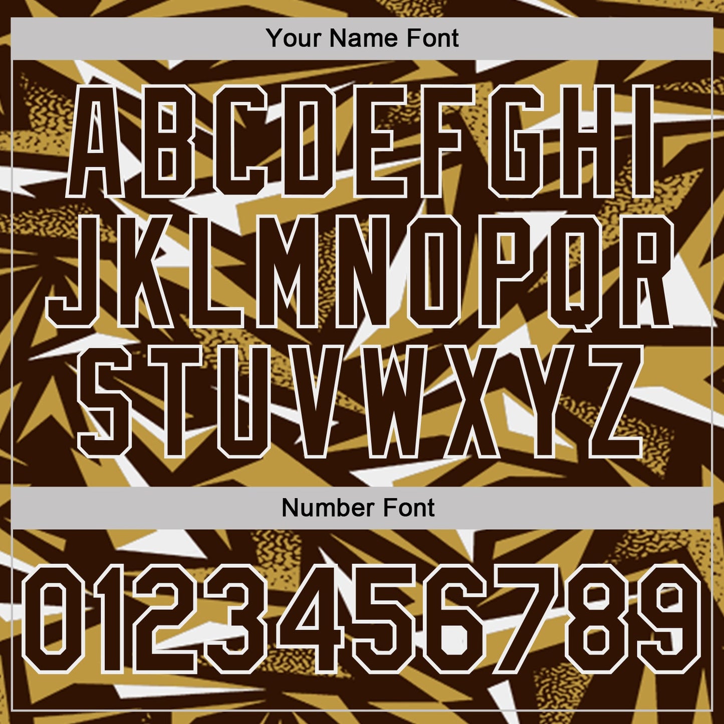 Custom Brown Old Gold-White Cyber Mecha E-sport Geometric Shards Spike Performance Polo Shirt view 5