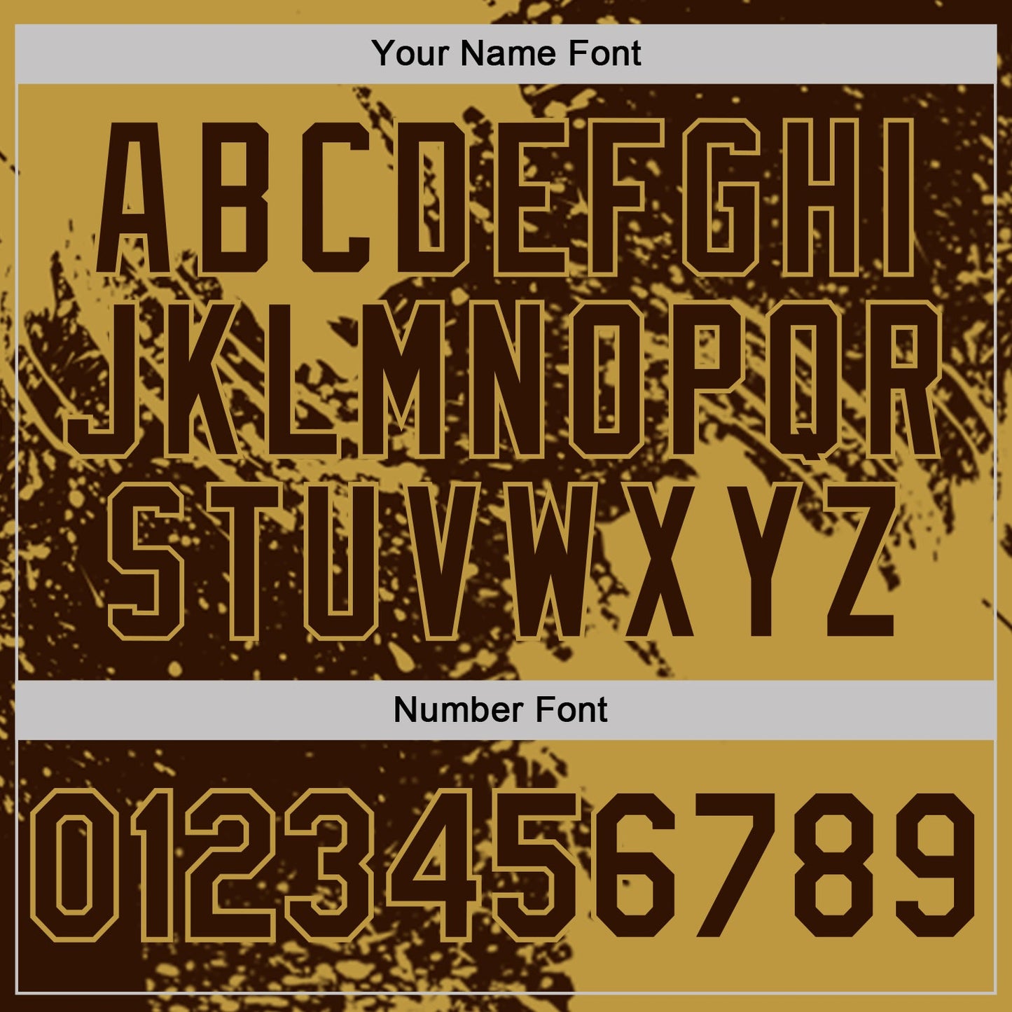 Custom Brown-Old Gold Distressed Scratch Brush Stroke Performance Polo Shirt view 5