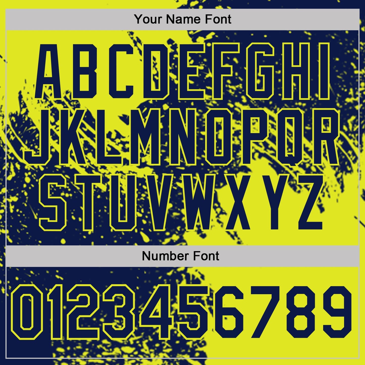 Custom Navy-Neon Yellow Distressed Scratch Brush Stroke Performance Polo Shirt view 5