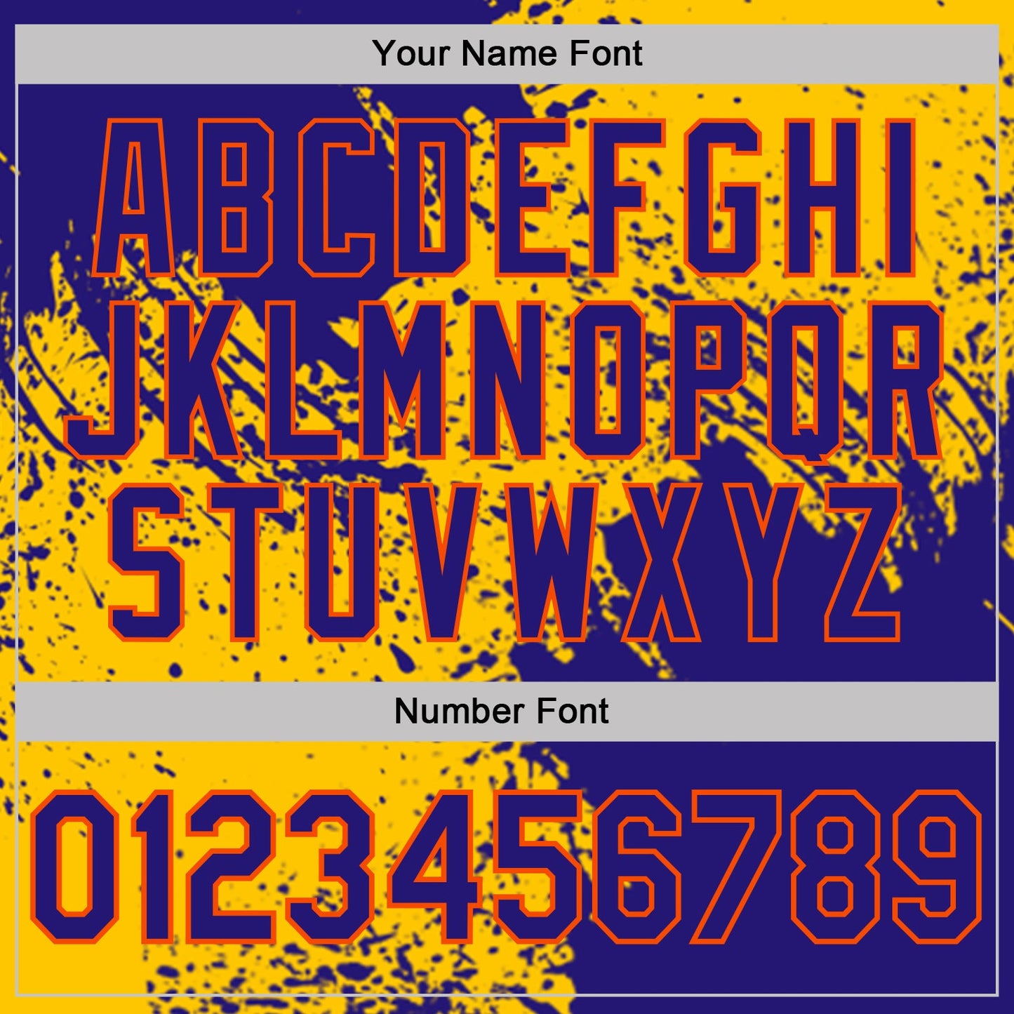 Custom Yellow Dark Purple-Orange Distressed Scratch Brush Stroke Performance Polo Shirt view 5
