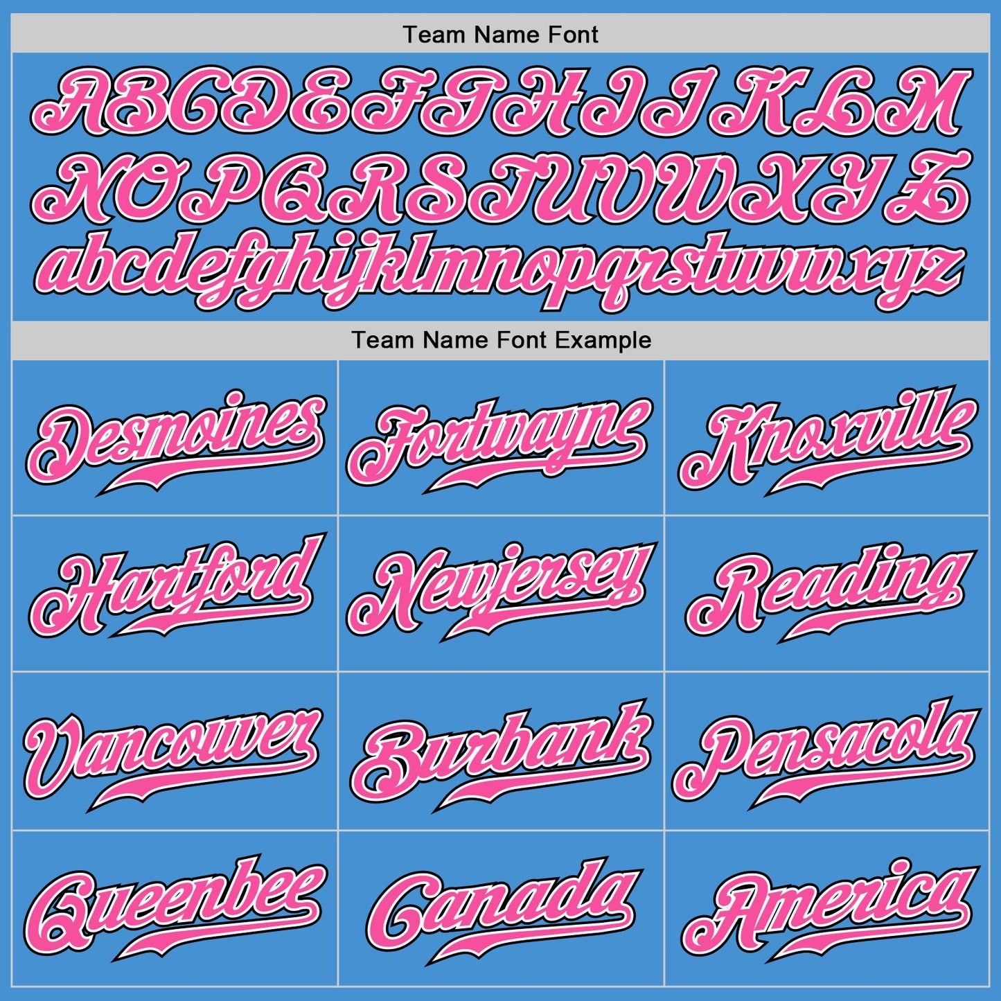Custom Powder Blue Black Pinstripe Pink-White Authentic Baseball Jersey view 5