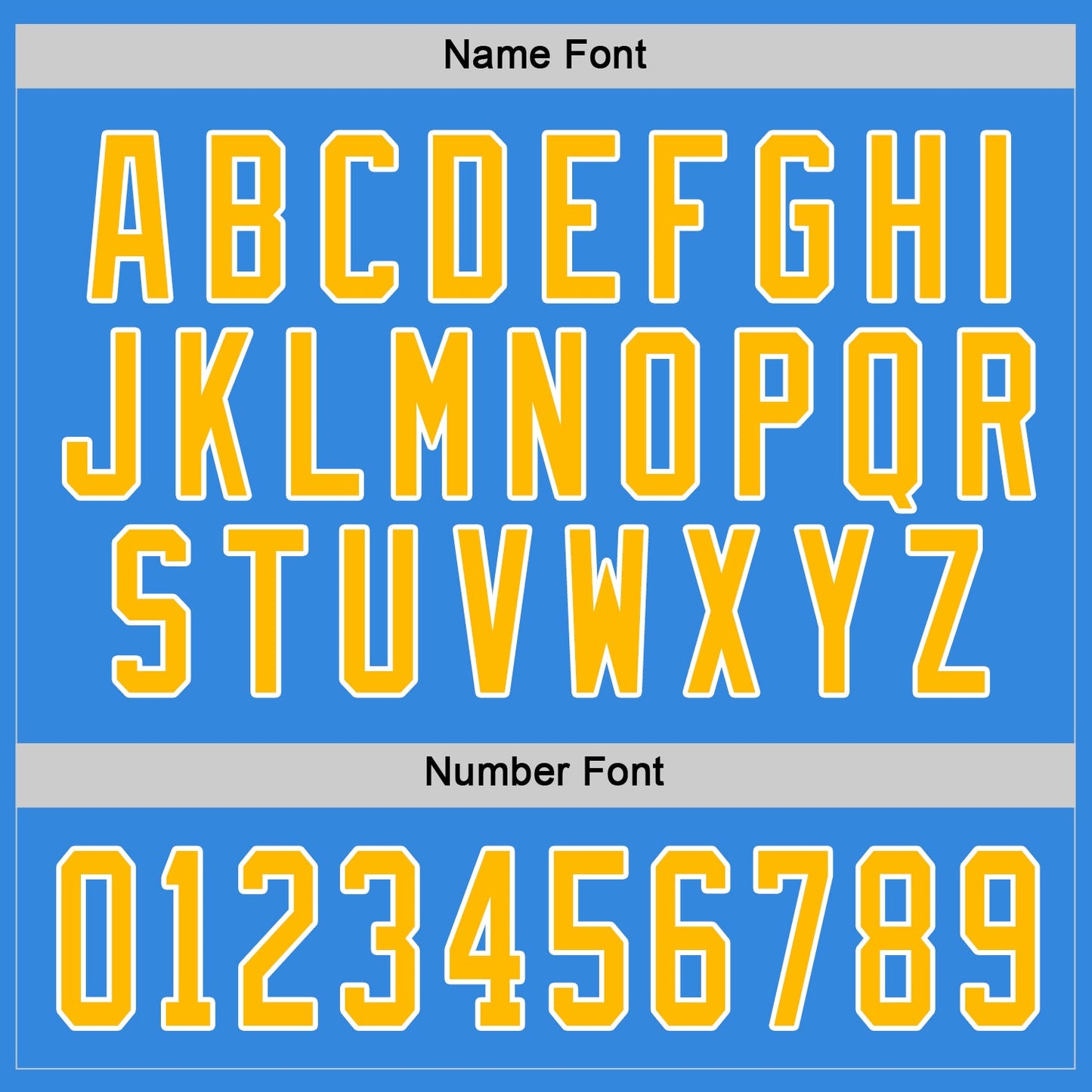Custom Powder Blue Gold-White Hockey Jersey view 4