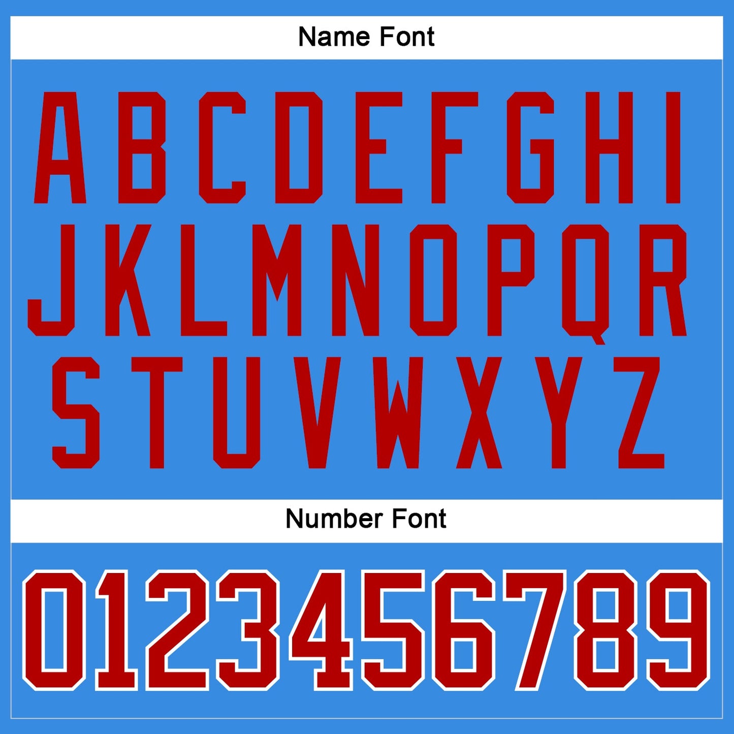 Custom Powder Blue Red-White Hockey Jersey view 5