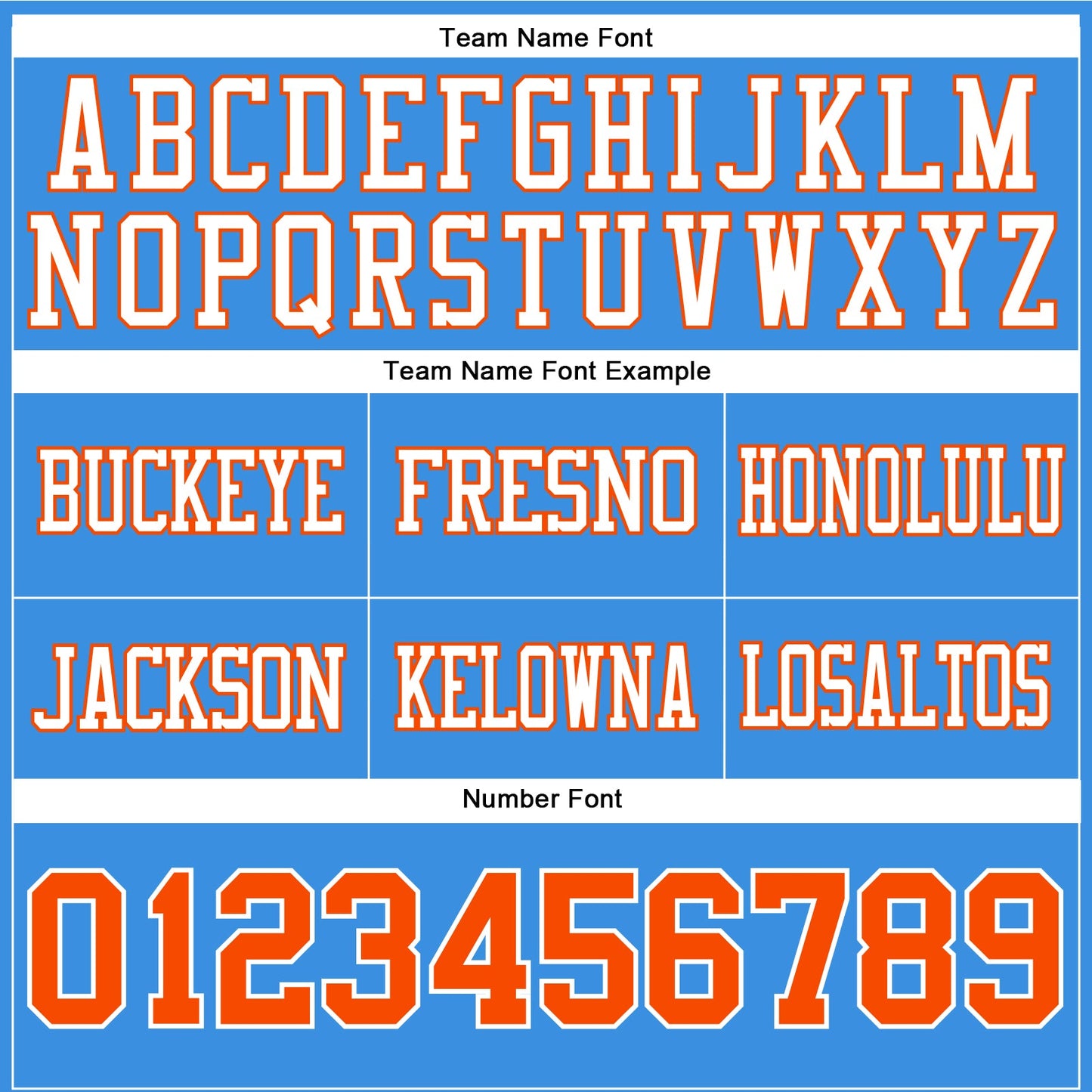Custom Powder Blue Orange-White Authentic Football Jersey view 4