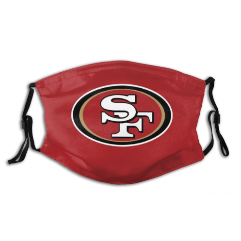 Stitched American SF.49ers #7 Colin Kaepernick Personalize Design Face Mask view 5
