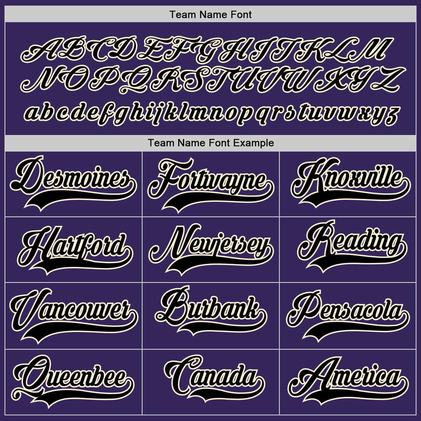 Custom Purple Black-Cream Hockey Jersey view 4