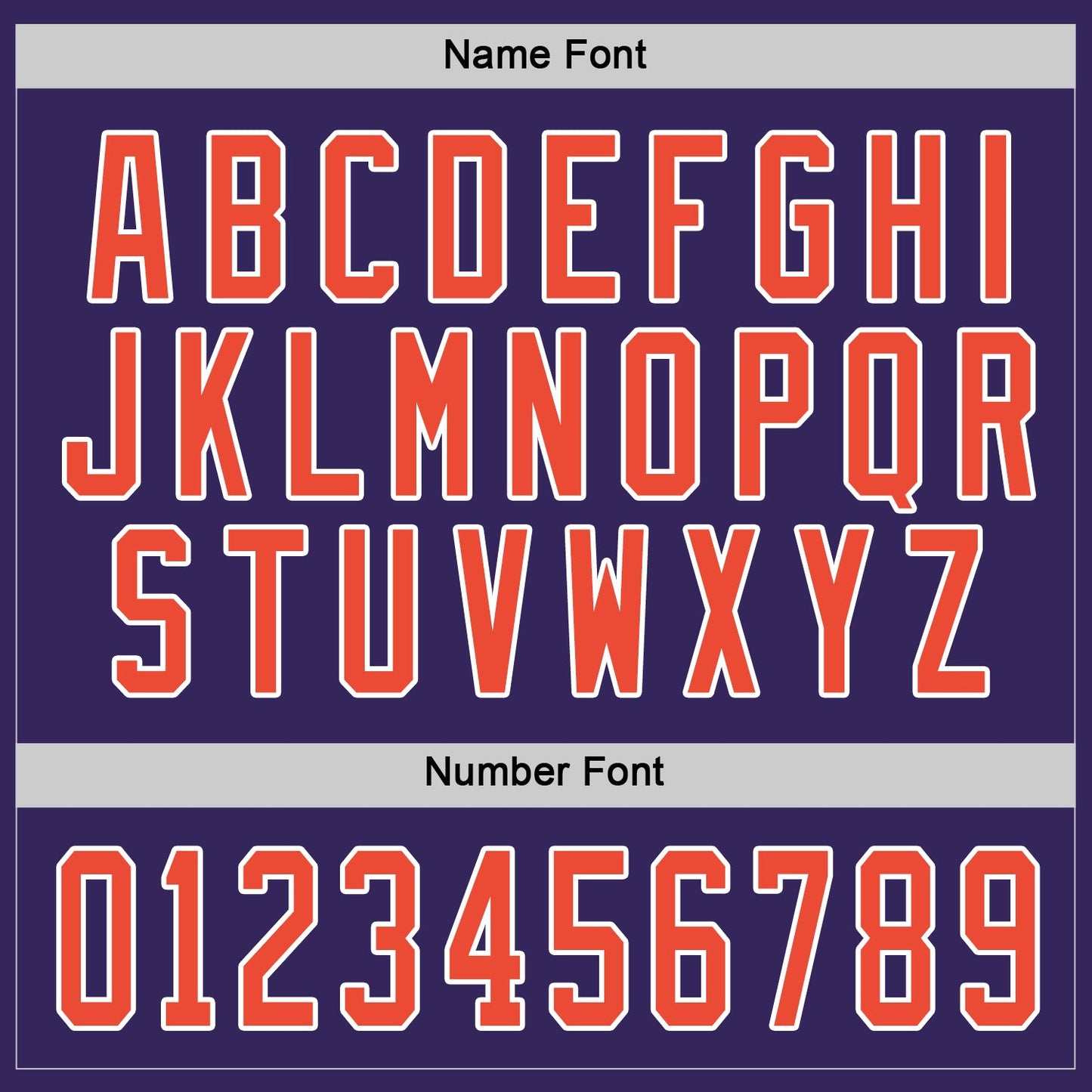 Custom Purple Orange-White Hockey Jersey view 4