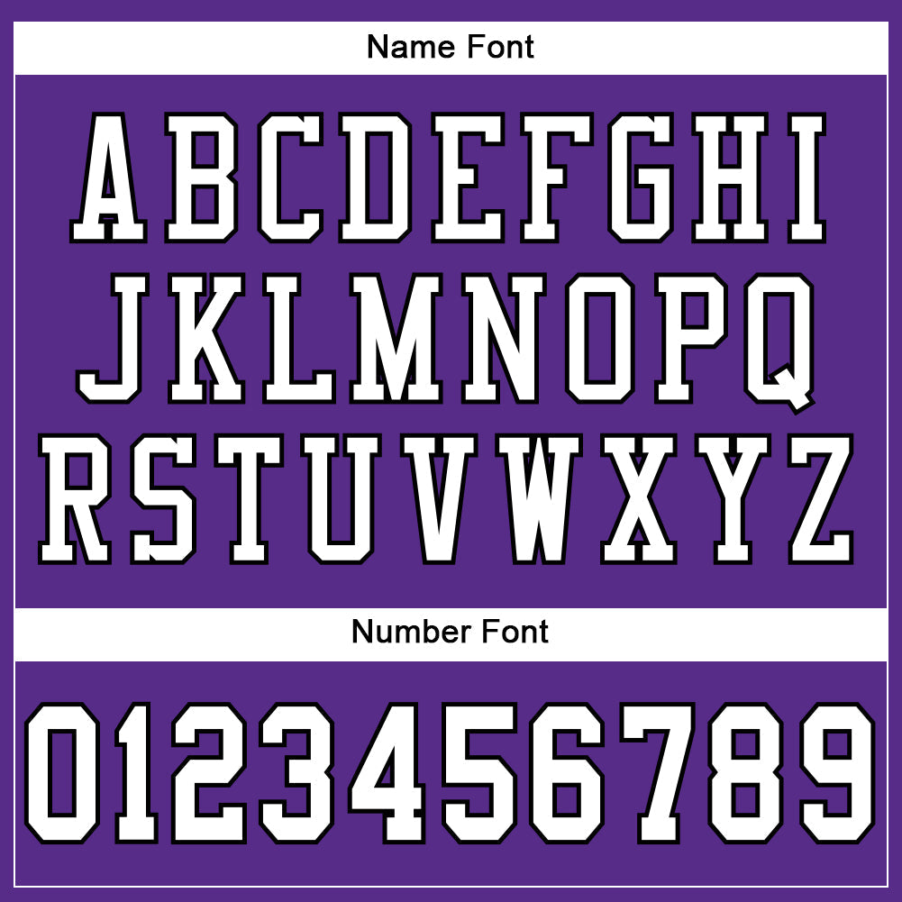 Custom Purple White-Black Mesh Authentic Football Jersey view 4