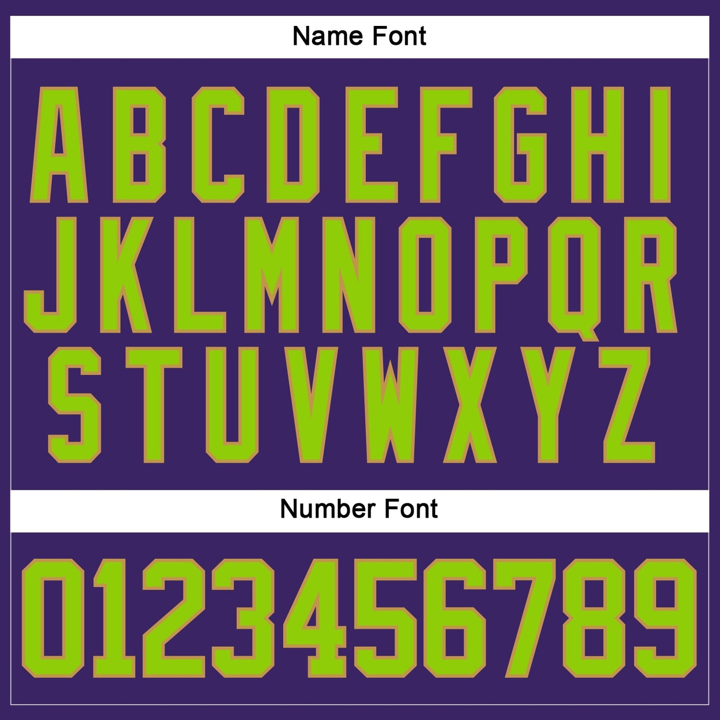 Custom Purple Neon Green-Old Gold Hockey Lace Neck Jersey view 5