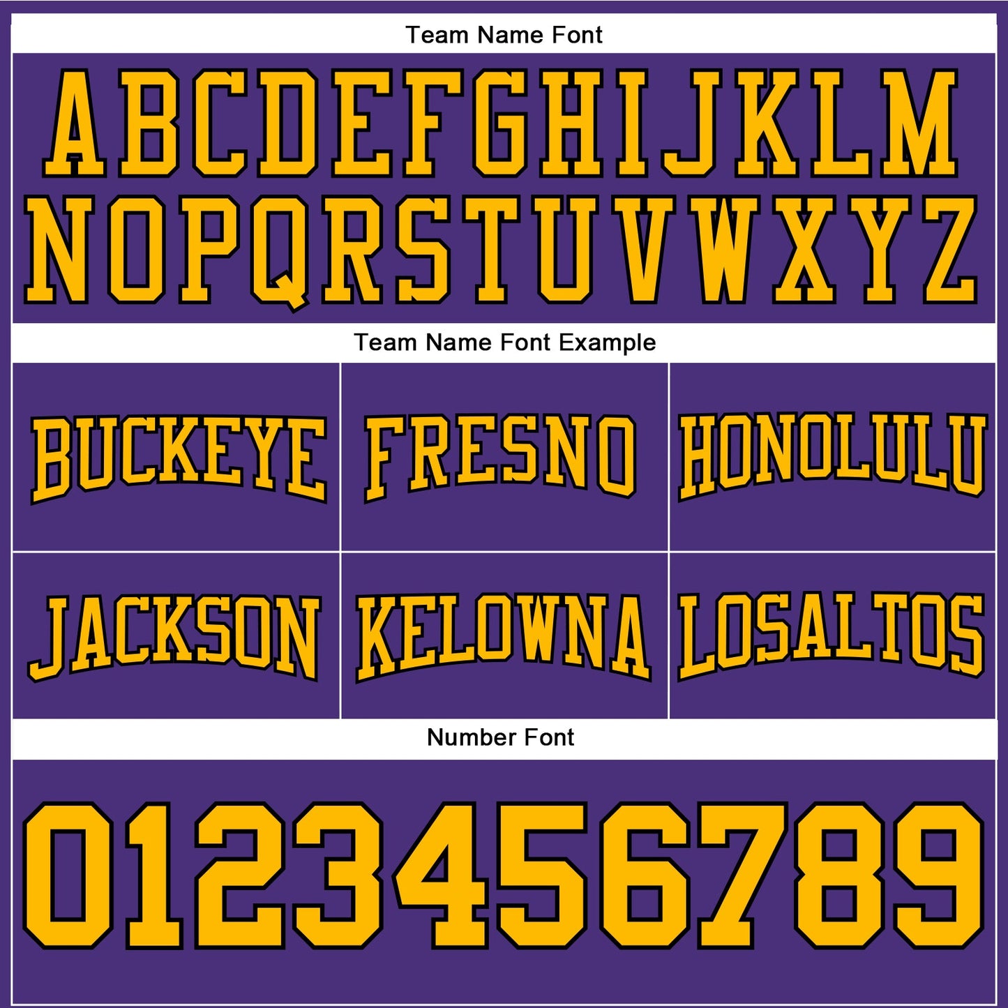 Custom Stitched Purple Gold-Black Football Pullover Sweatshirt Hoodie view 3
