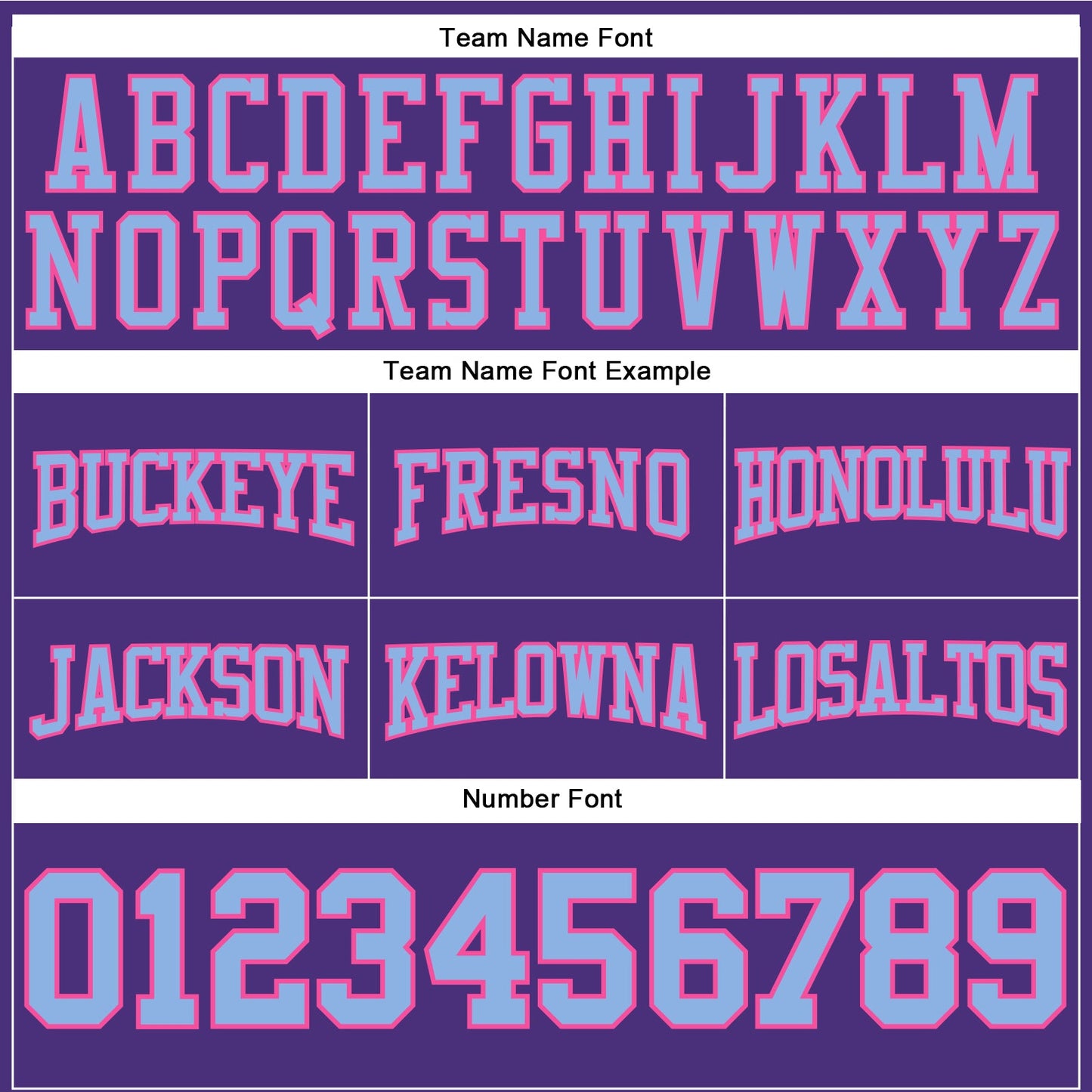 Custom Stitched Purple Light Blue-Pink Football Pullover Sweatshirt Hoodie view 3
