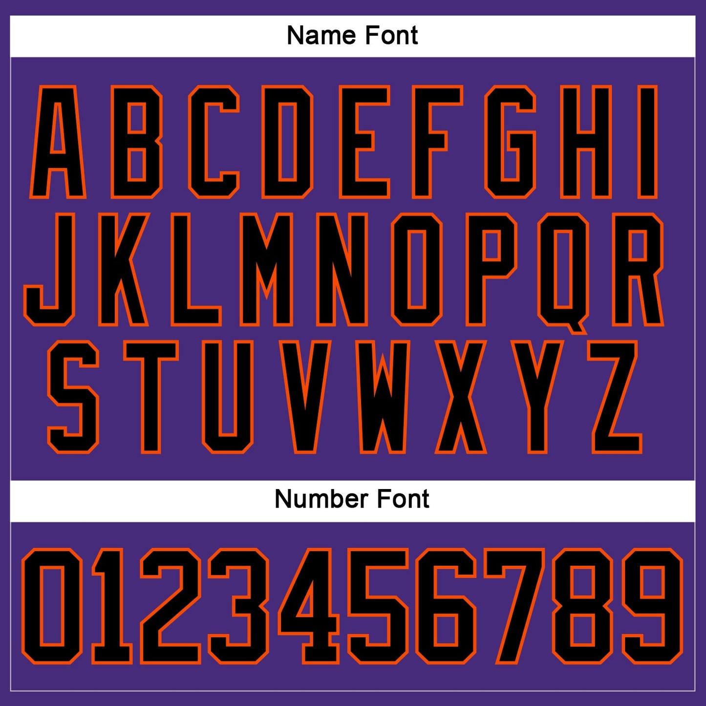 Custom Purple Black-Orange Hockey Lace Neck Jersey view 5