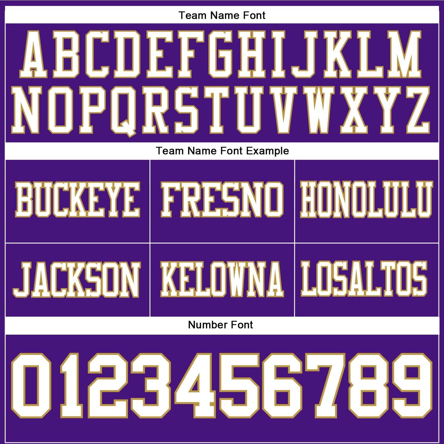 Custom Purple White-Old Gold Authentic Football Jersey view 4