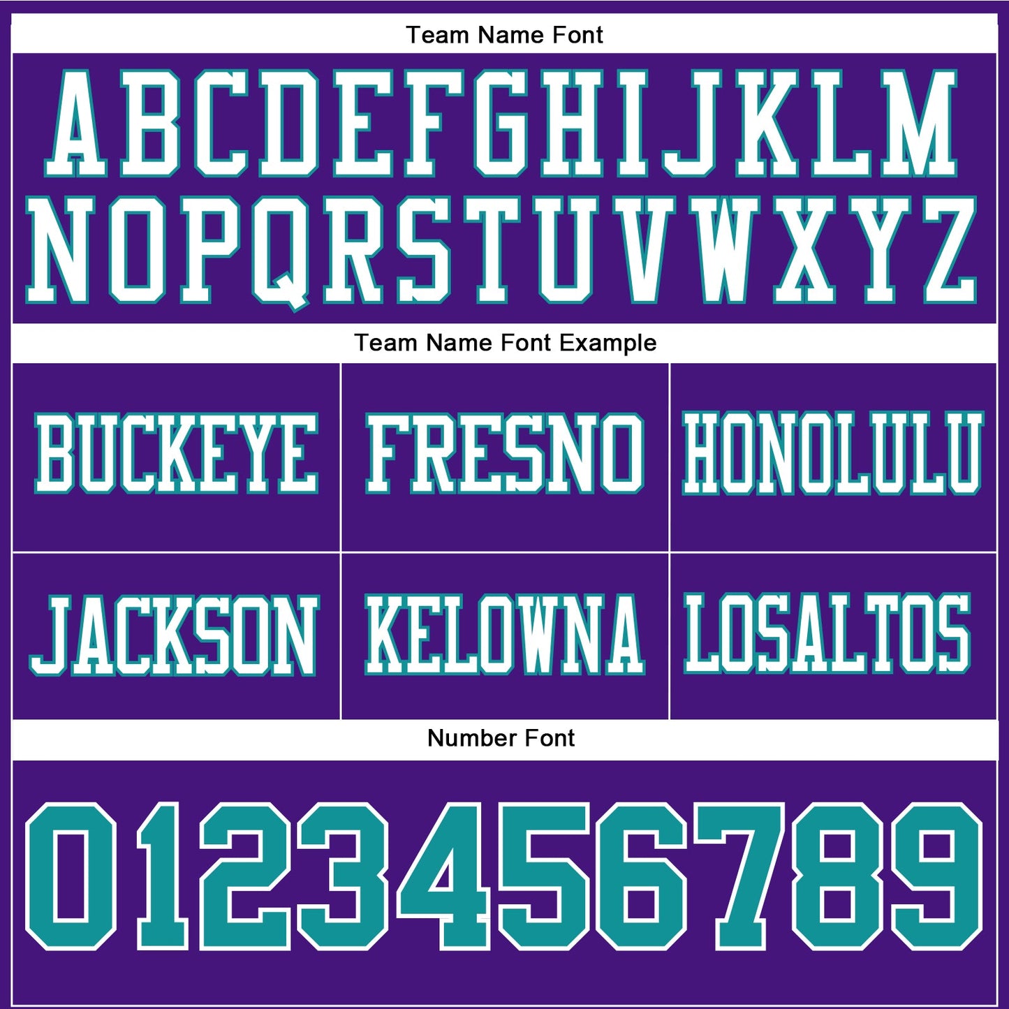 Custom Purple Teal-White Authentic Football Jersey view 4