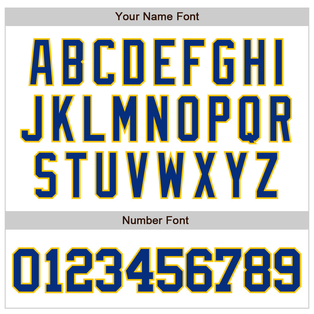 Custom White Royal-Yellow Authentic Raglan Sleeves Baseball Jersey view 5