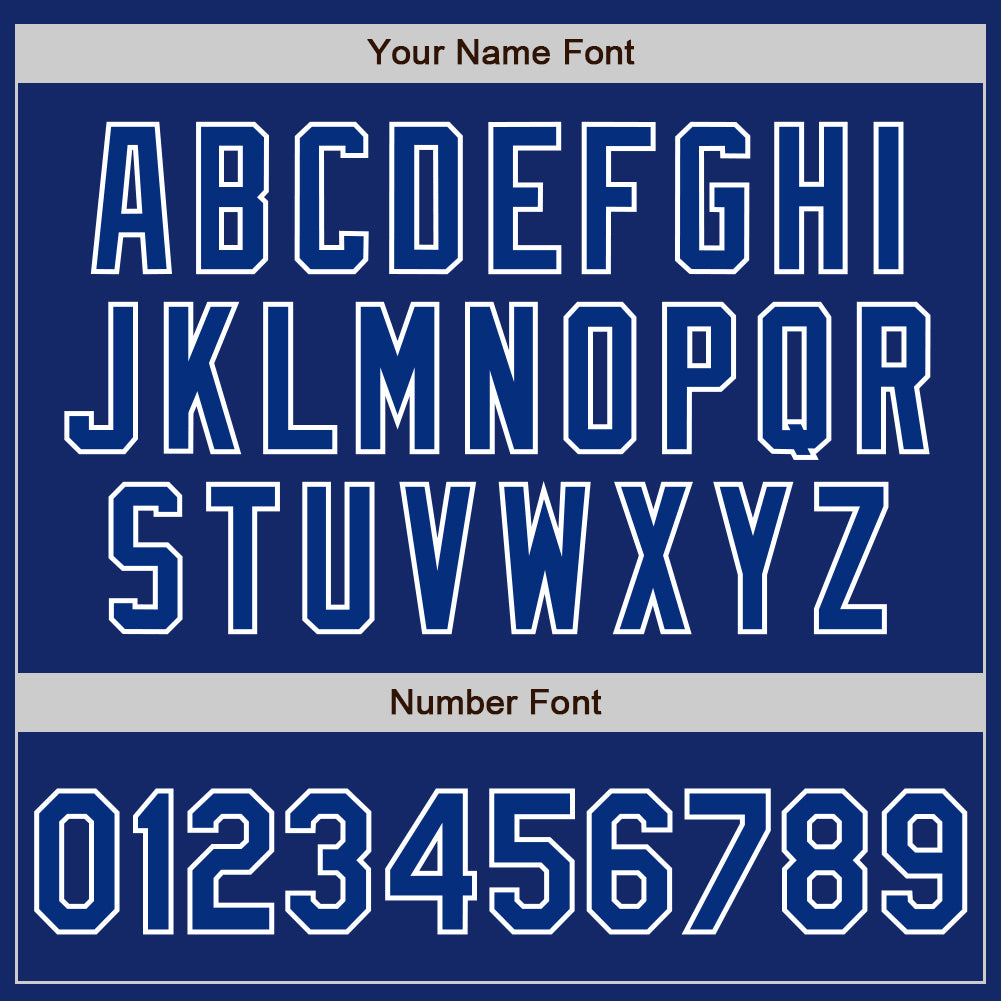 Custom Royal White Authentic Raglan Sleeves Baseball Jersey view 5