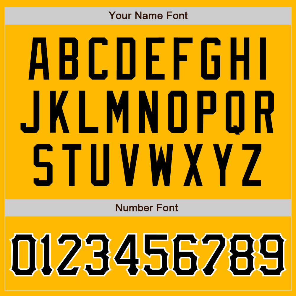 Custom Gold Black-White Authentic Raglan Sleeves Baseball Jersey view 5