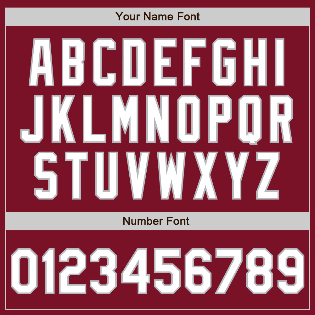Custom Crimson White-Gray Authentic Raglan Sleeves Baseball Jersey view 5