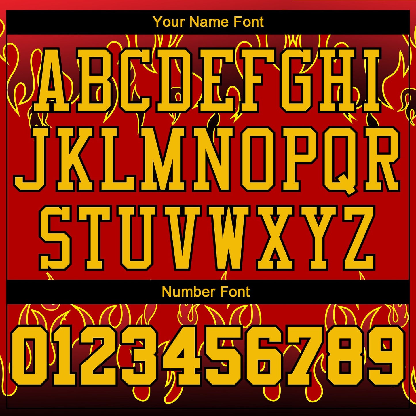 Custom Red Gold-Black Flame Round Neck Sublimation Basketball Uniform Jersey view 4